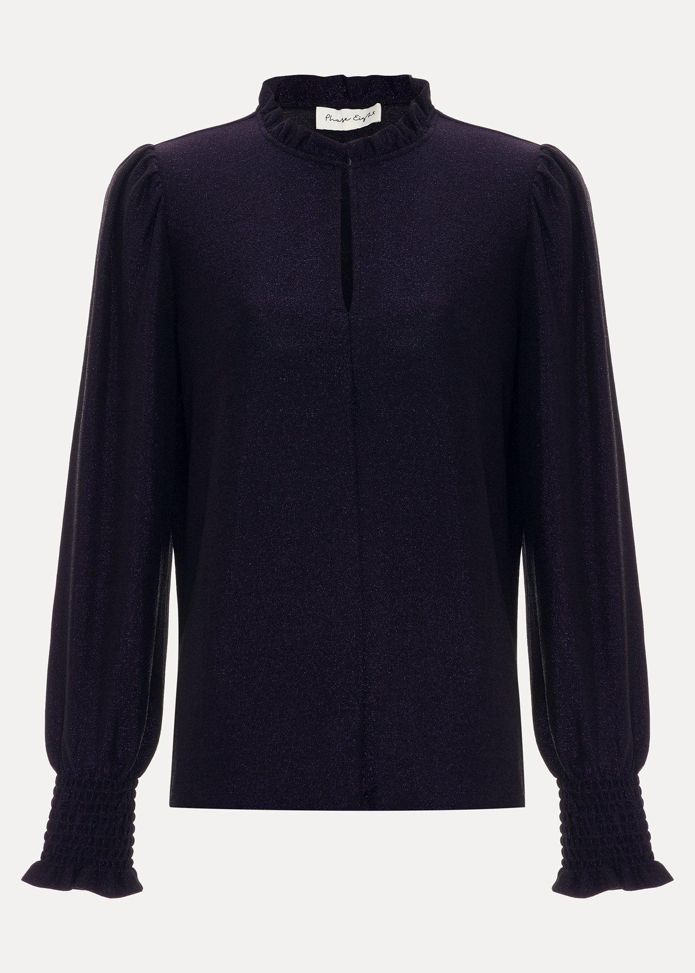 ${product-id}-Imogen Frill Detail Shimmer Top-Purple-${view-type}