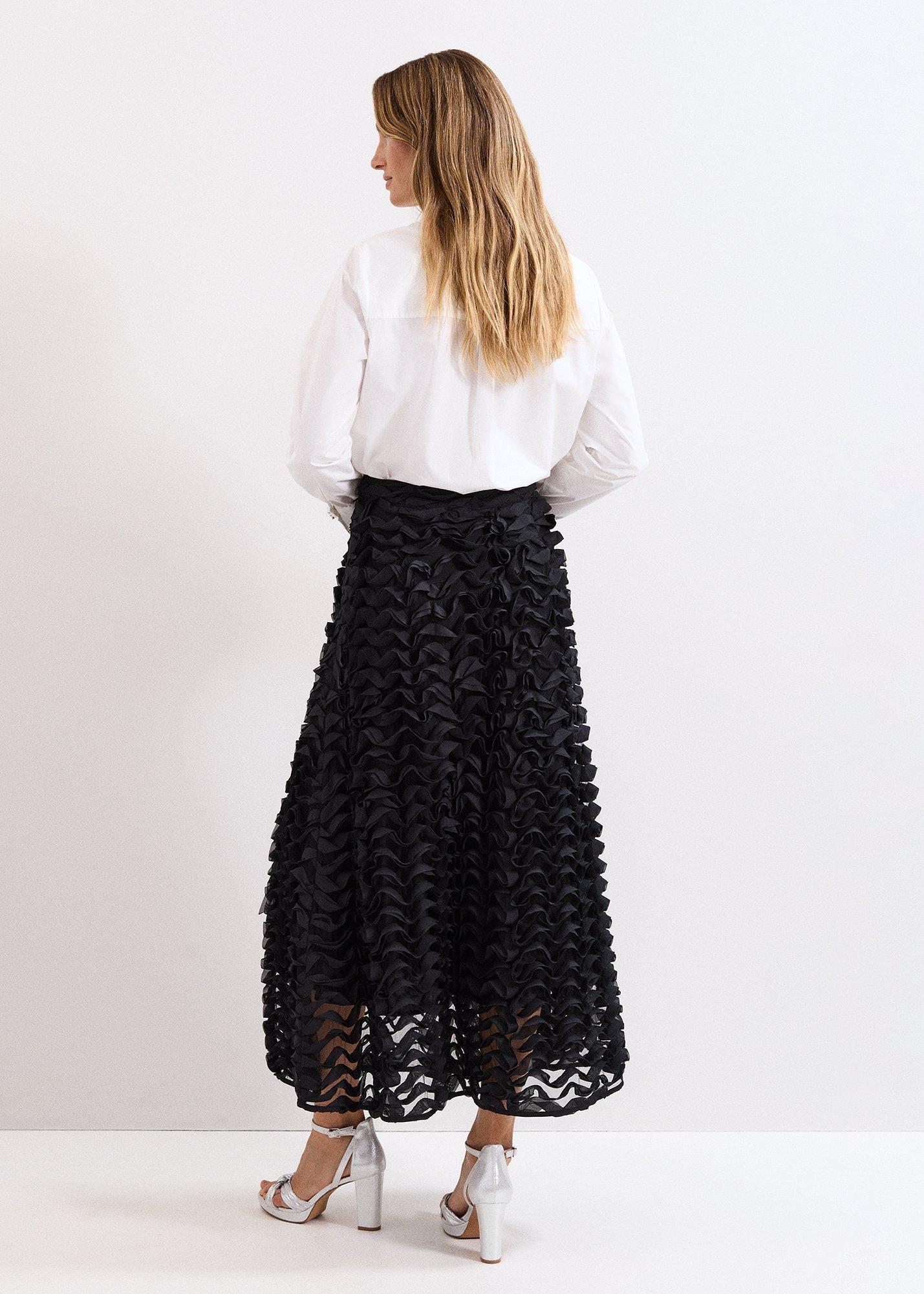 ${product-id}-Talis Textured Tulle Full Midi Skirt-Black-${view-type}
