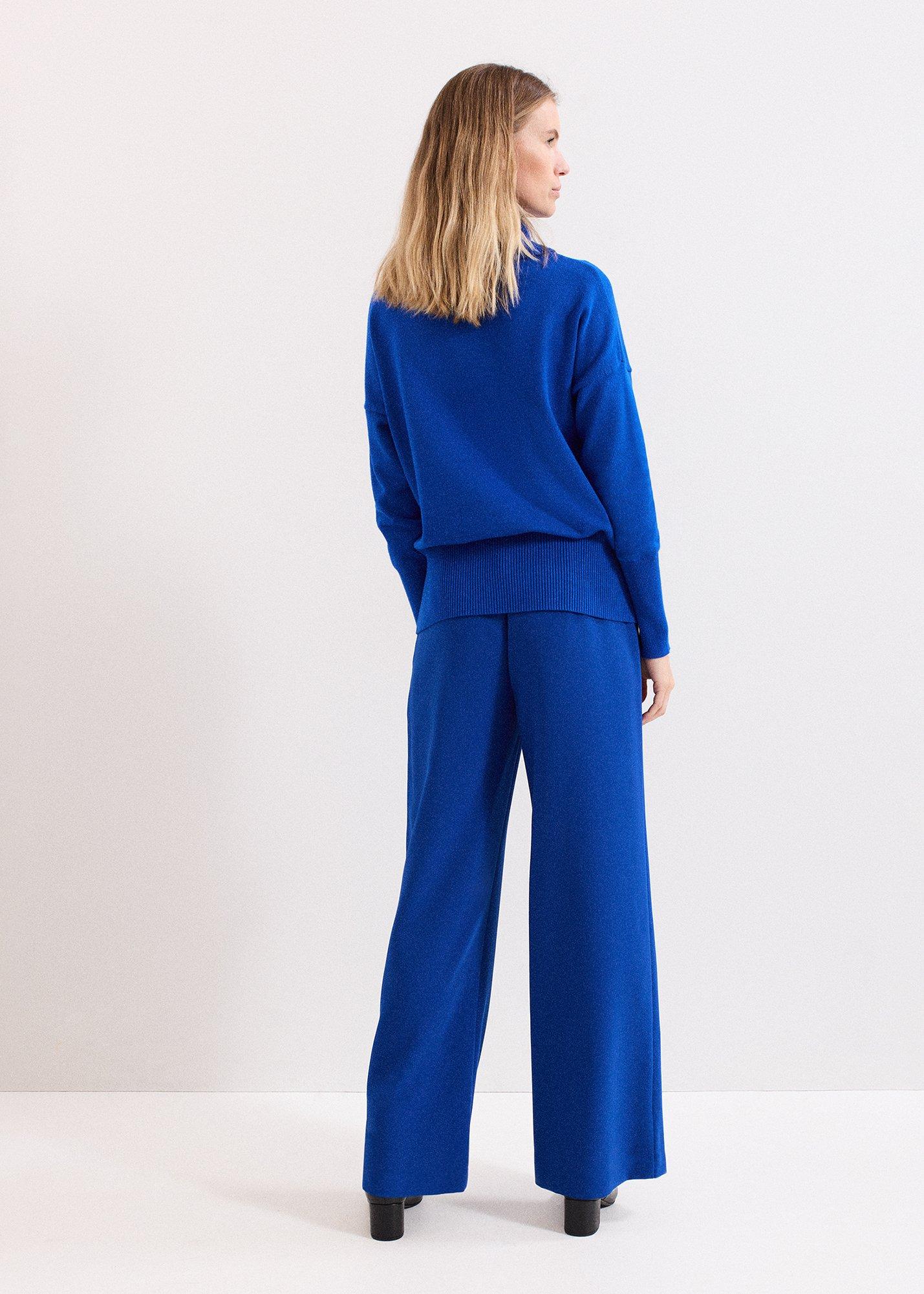 Aubrie Blue Wide Leg Trousers
