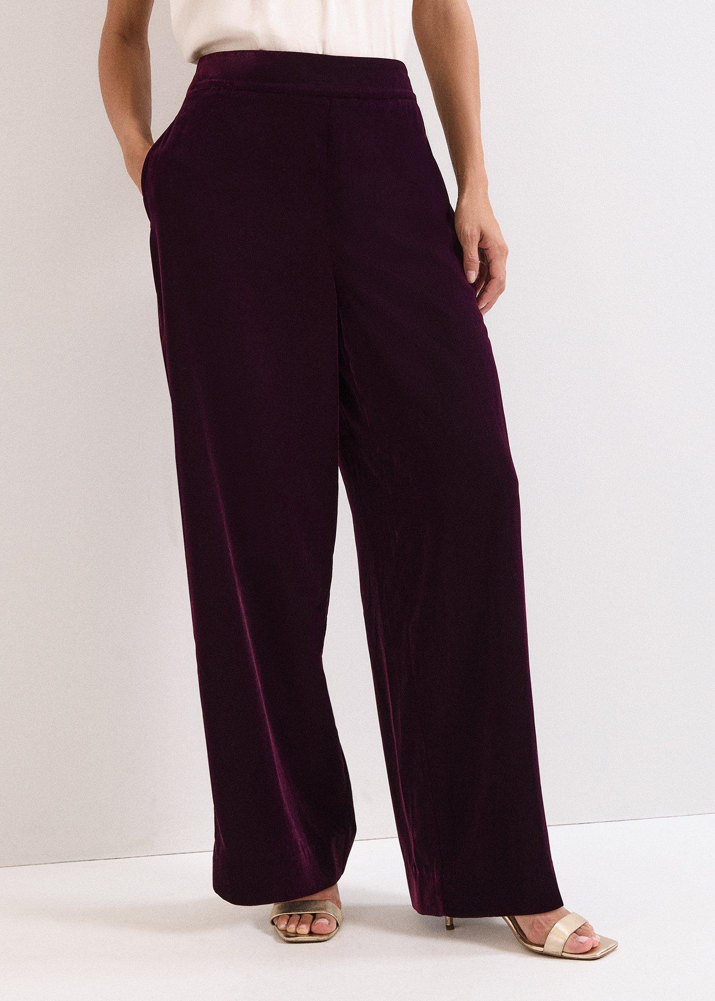 ${product-id}-Valentina Velvet Wide Leg Trouser-Purple-${view-type}