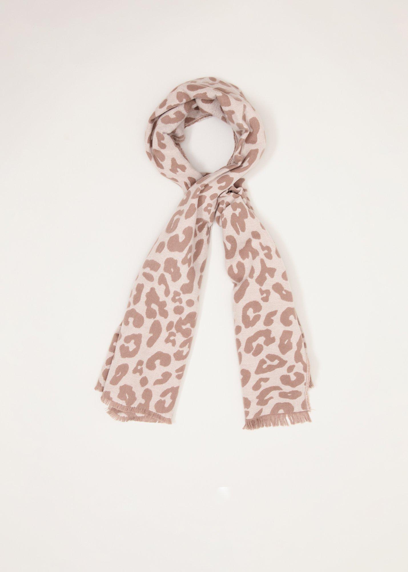 Mocha Leopard Scarf