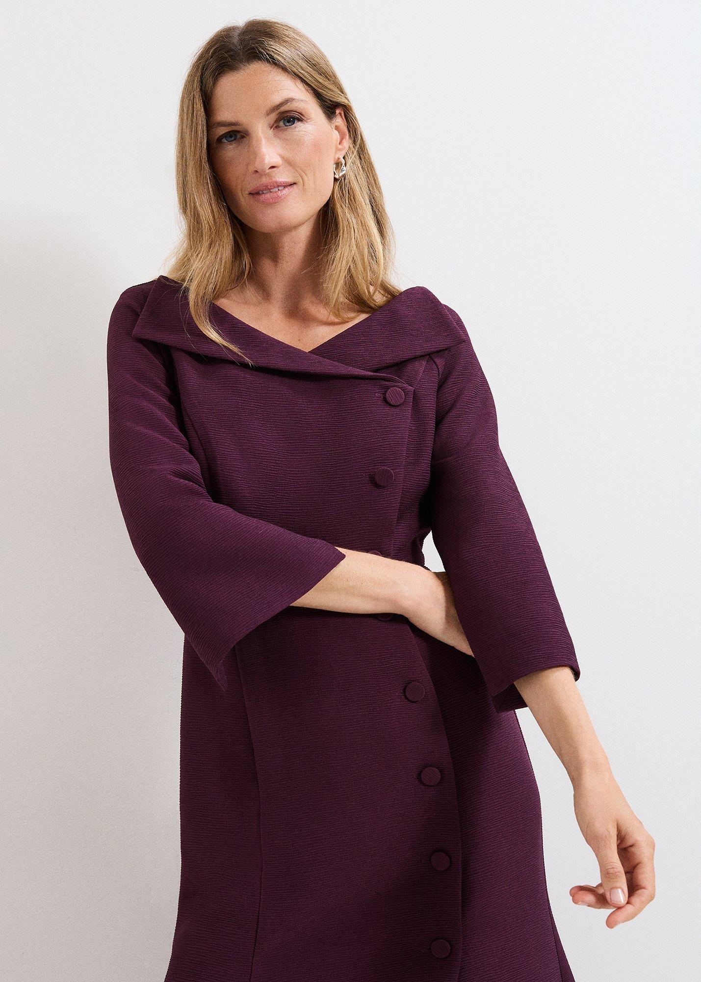 ${product-id}-Sienna Burgundy Tux Midi Dress-Burgundy-${view-type}