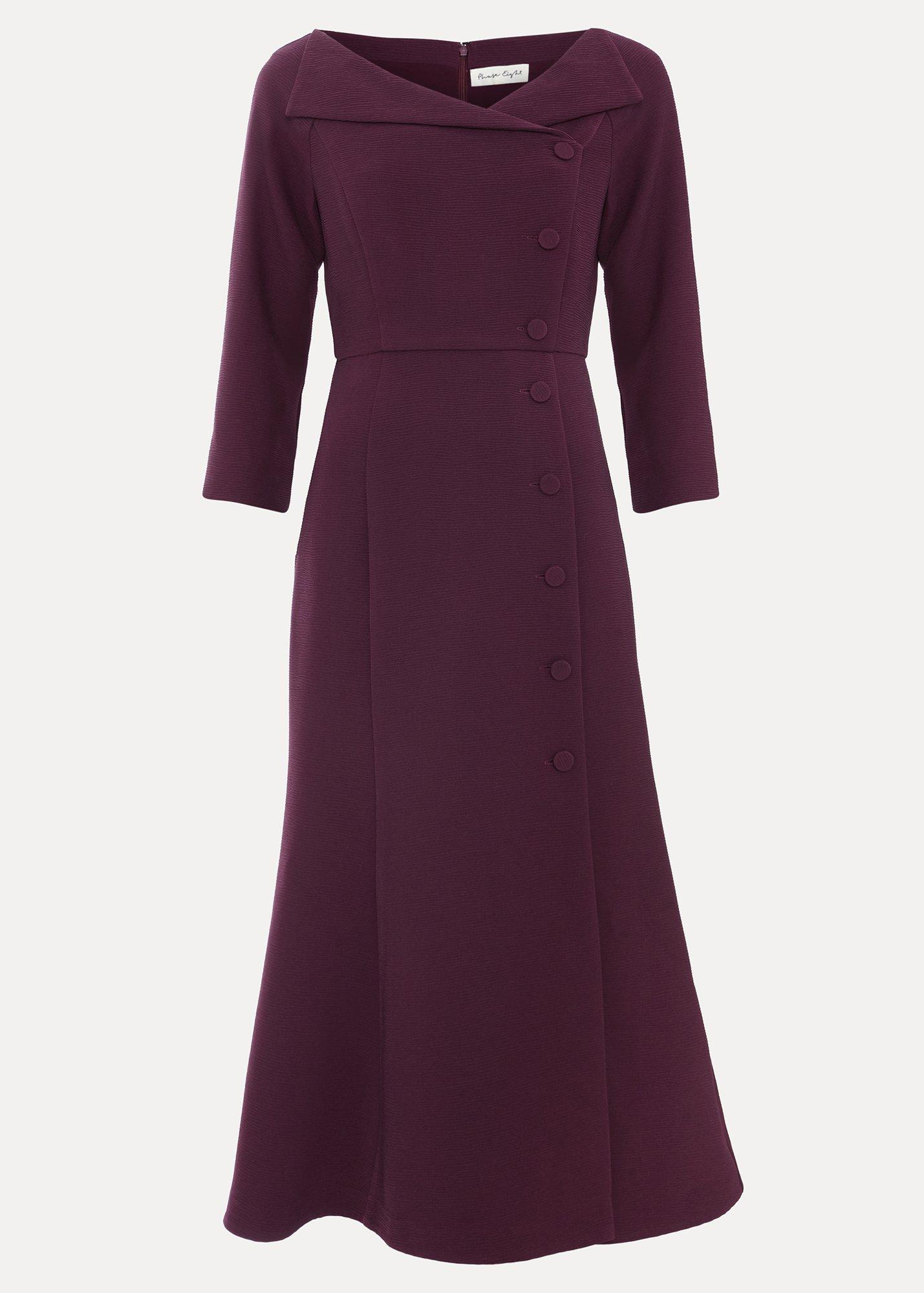 ${product-id}-Sienna Burgundy Tux Midi Dress-Burgundy-${view-type}