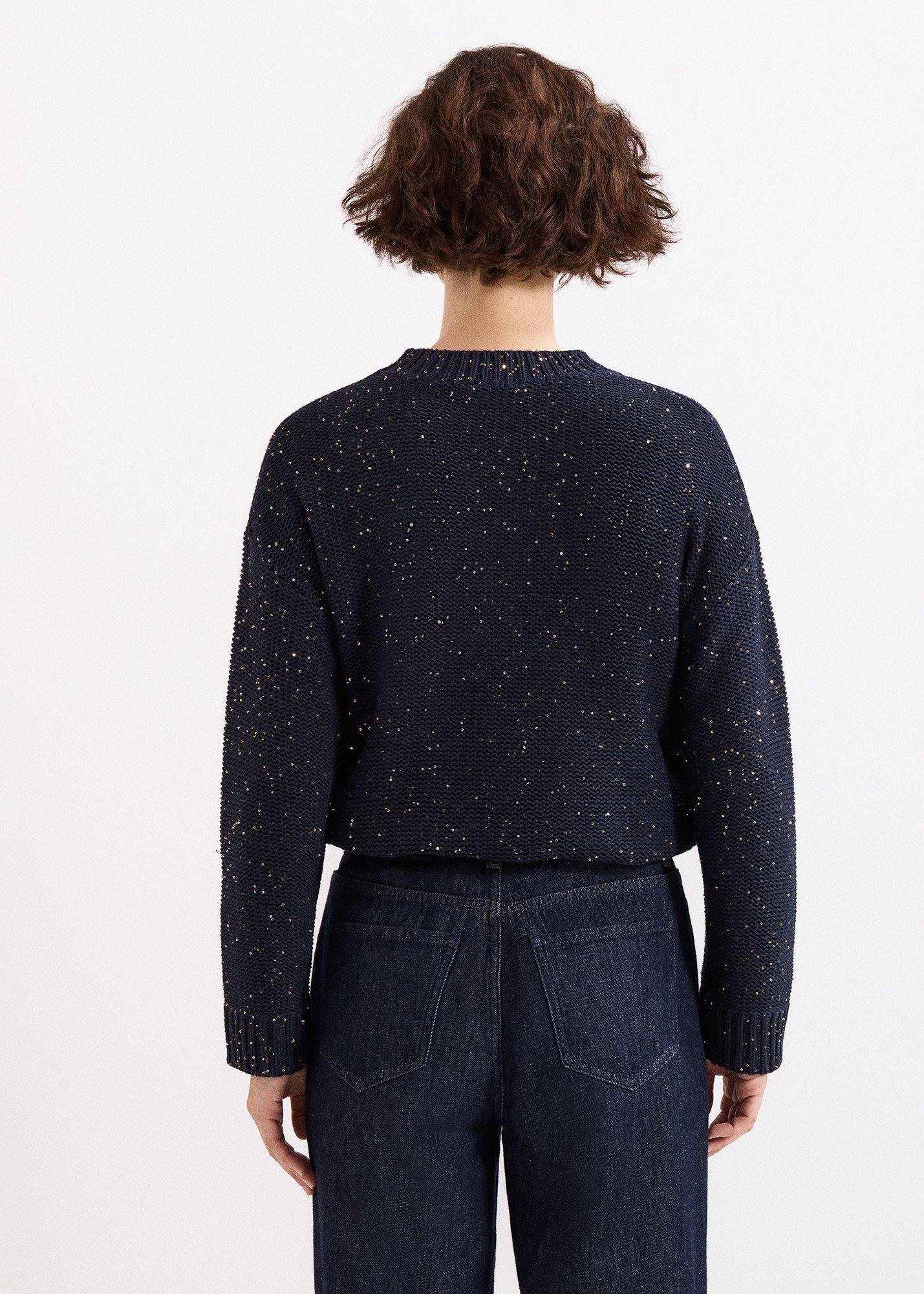 Amelie Navy Sequin Jumper