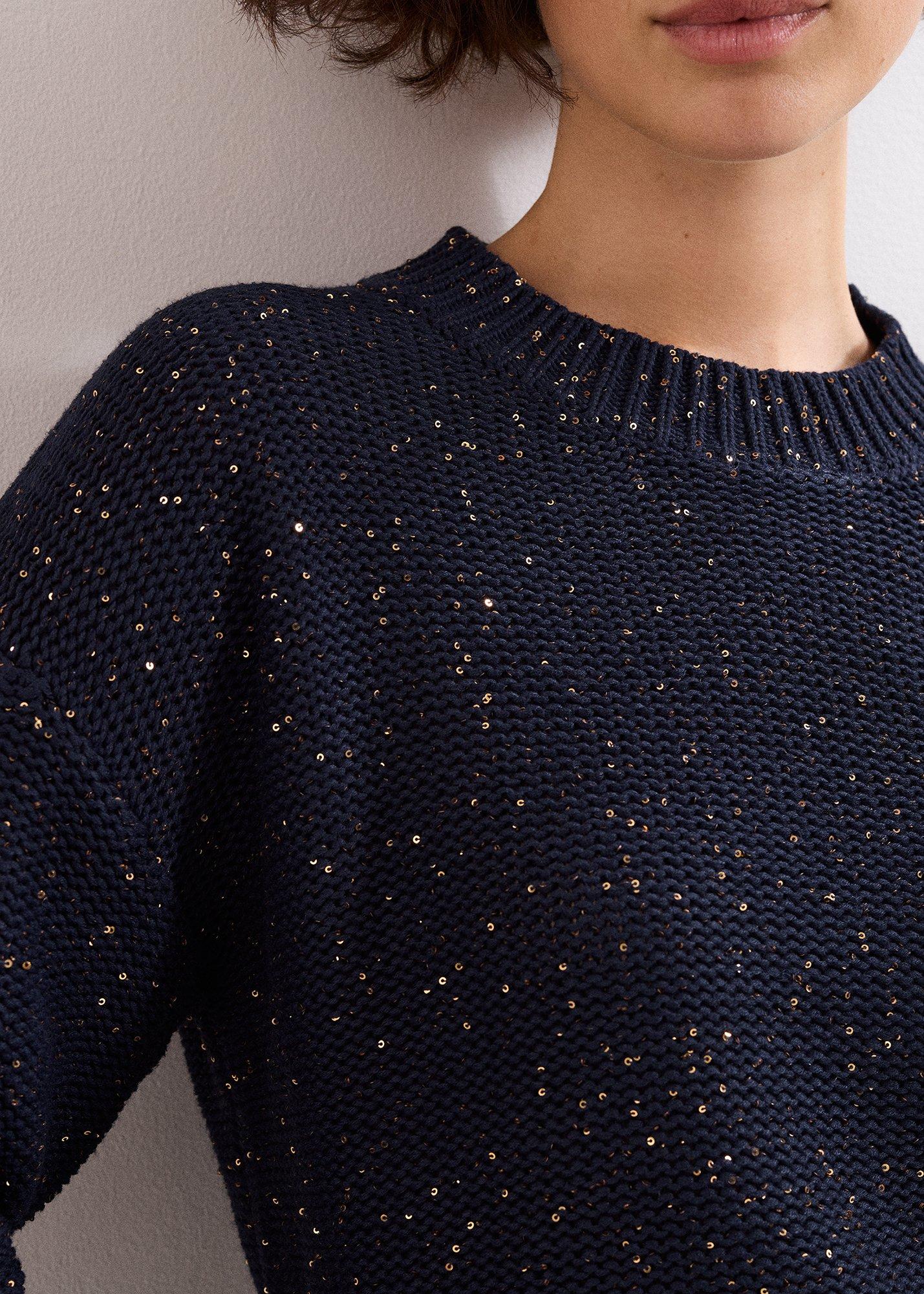 ${product-id}-Amelie Sequin Boxy Jumper-Navy-${view-type}