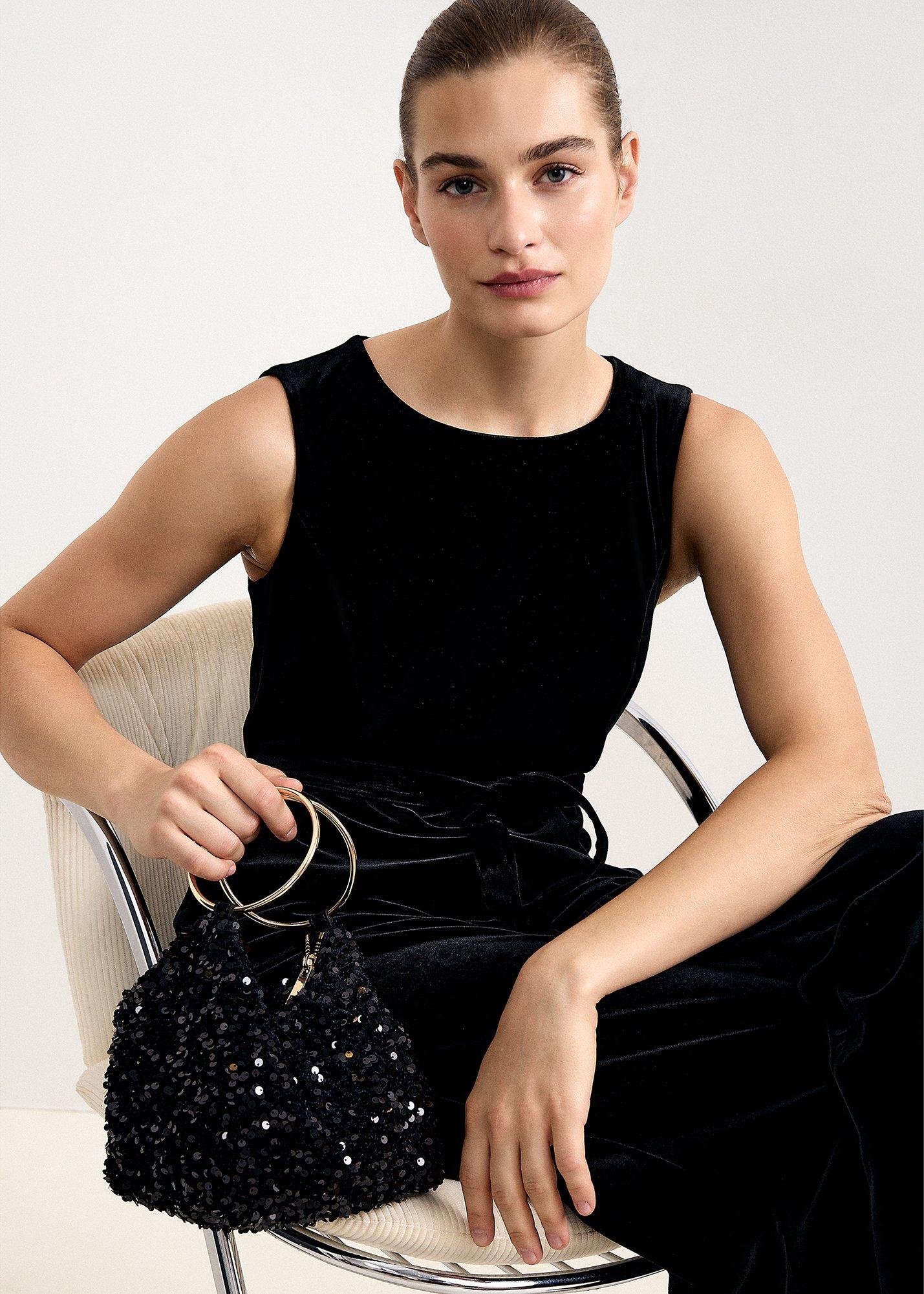 All Over Sequin Clutch Bag