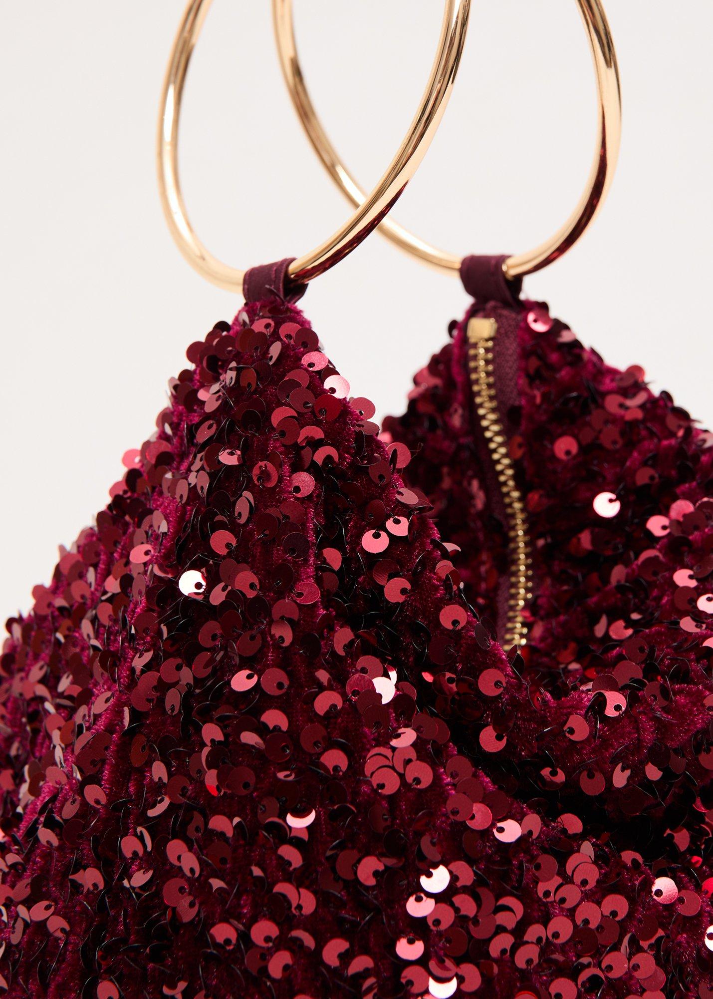 ${product-id}-All Over Sequin Clutch Bag-Dark Red-${view-type}