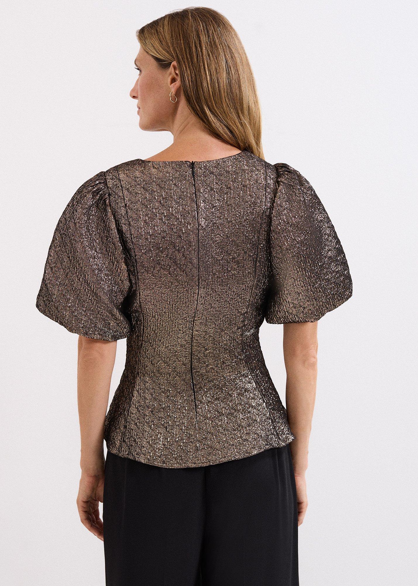 ${product-id}-Kassie Peplum Hem Top-Gold-${view-type}