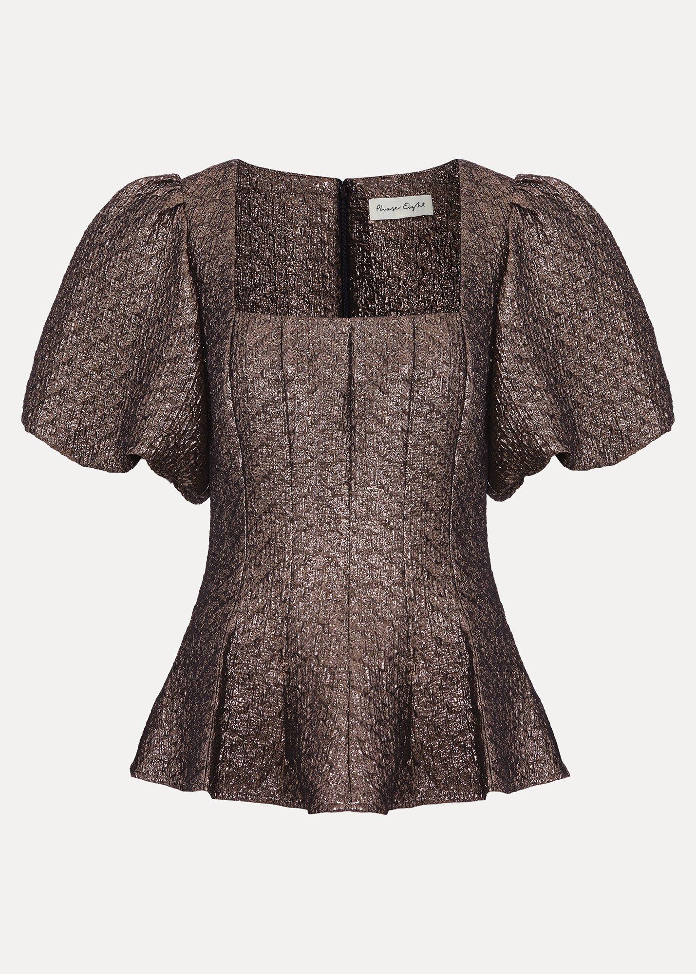 ${product-id}-Kassie Peplum Hem Top-Gold-${view-type}