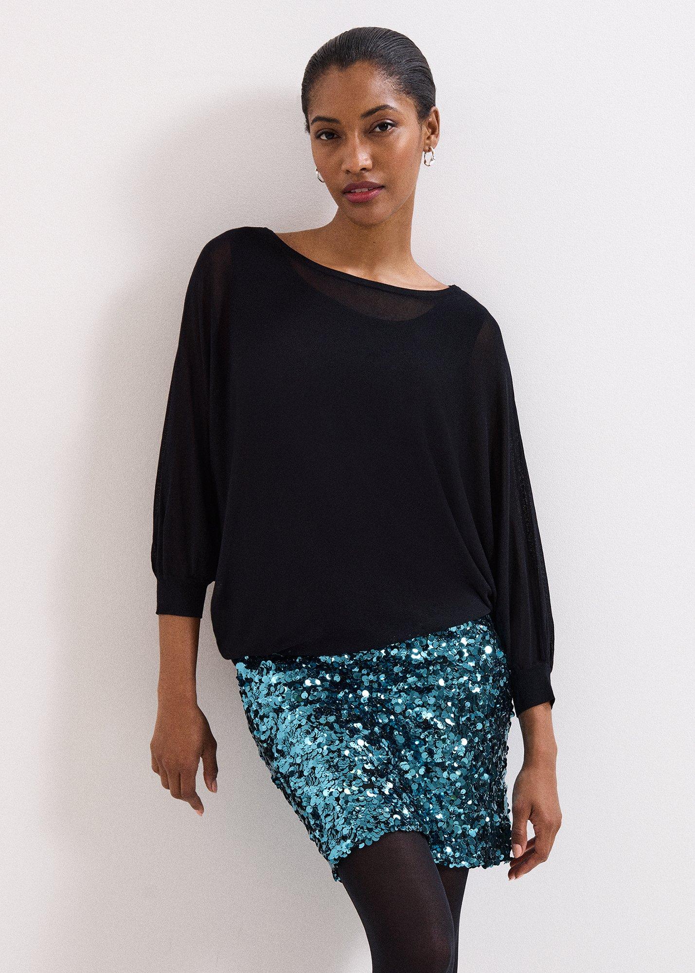 Becca Batwing Sequin Dress