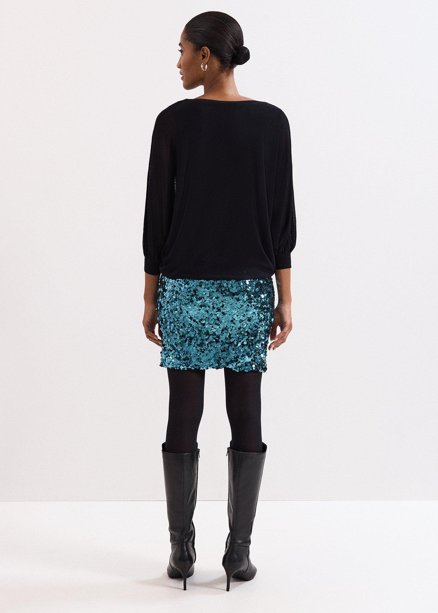 Becca Batwing Sequin Dress