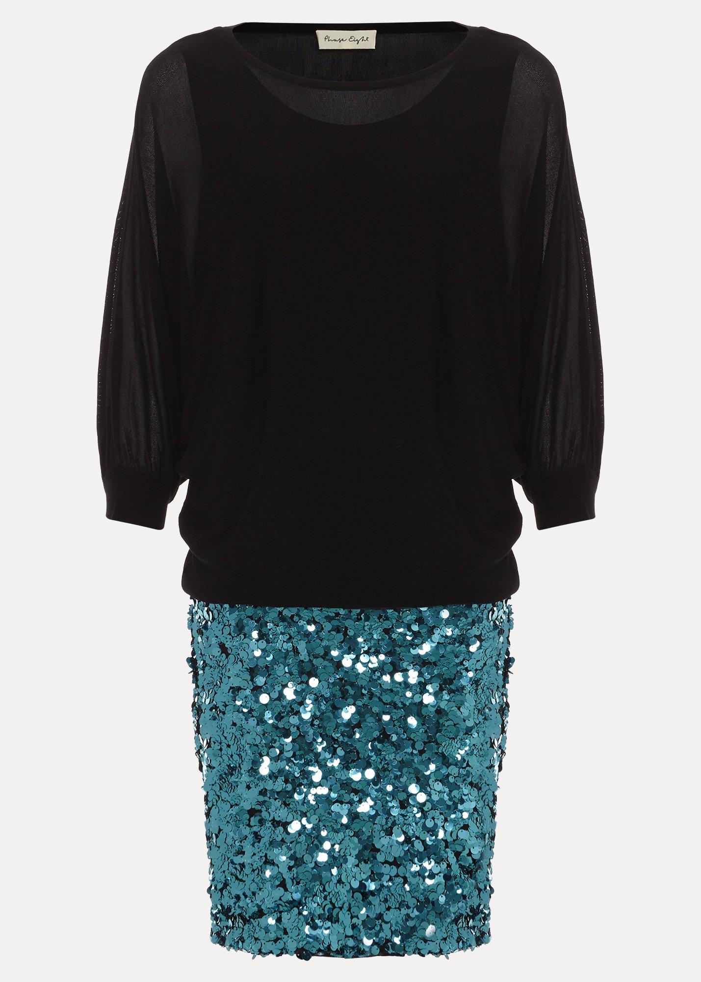 ${product-id}-Becca Batwing Sequin Dress-Black-${view-type}
