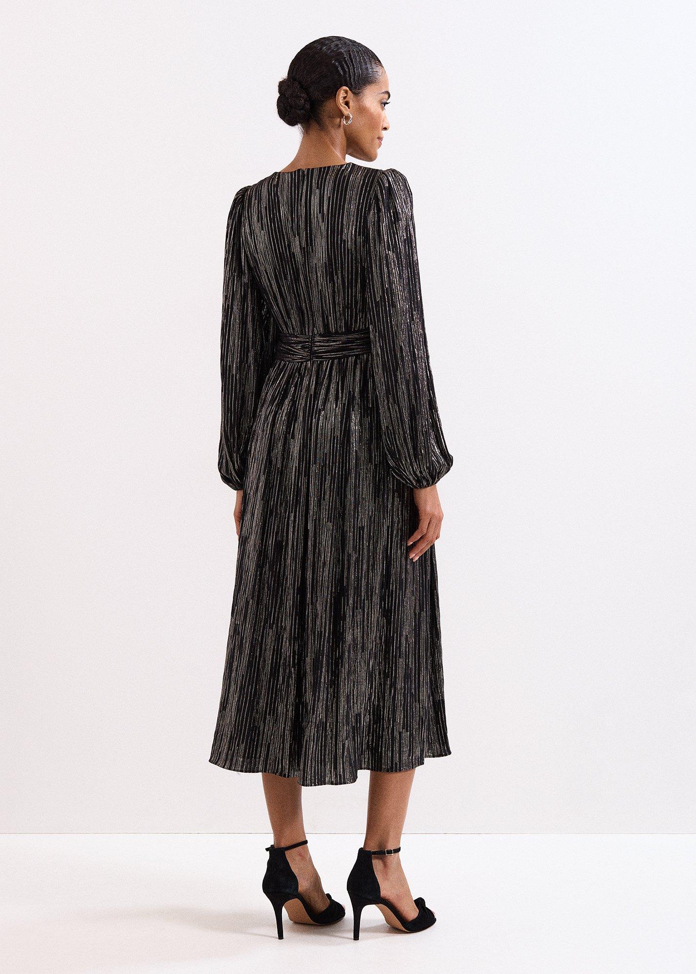 Emre Stripe Midi Dress