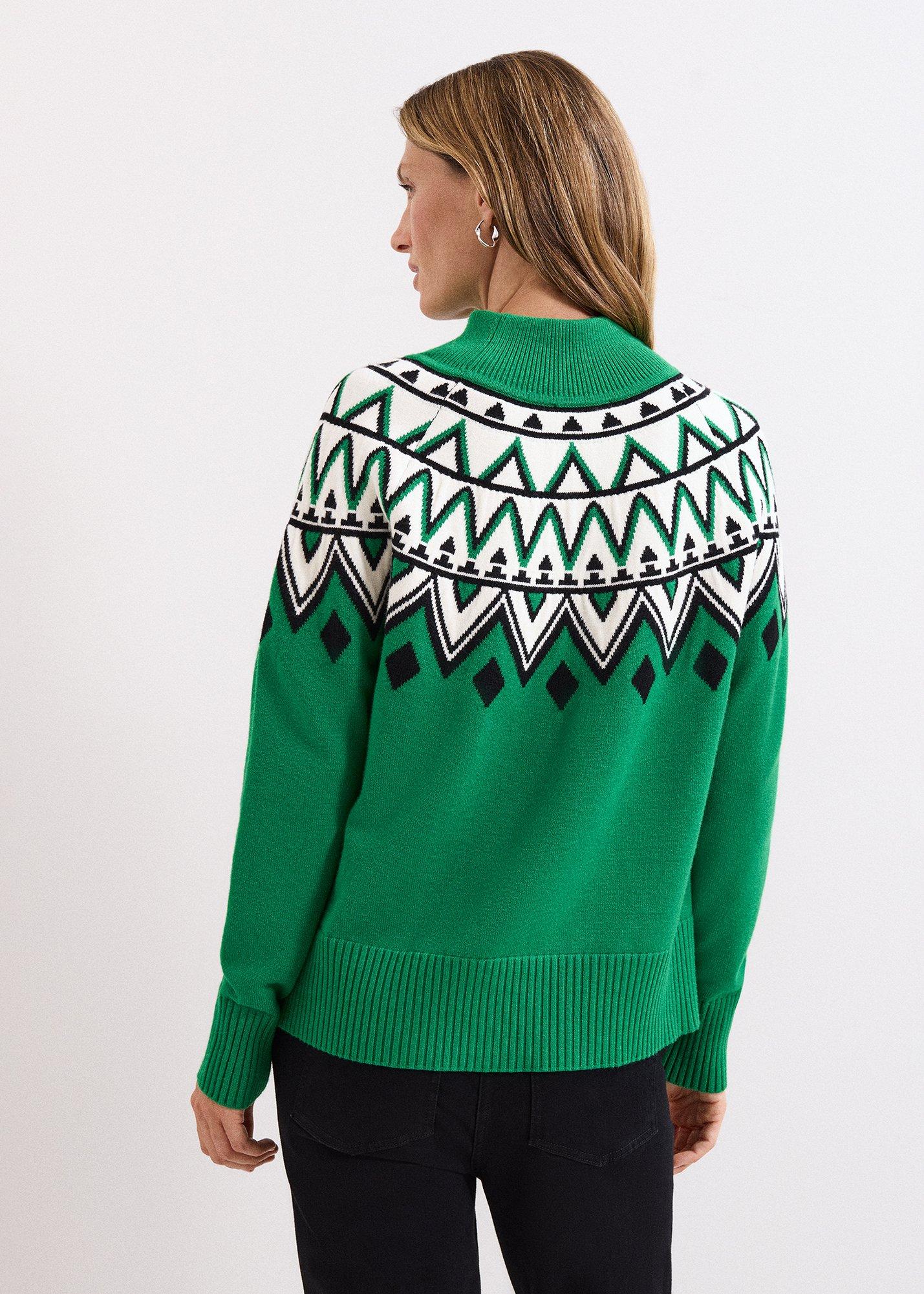 Karla Green Chevron Jumper