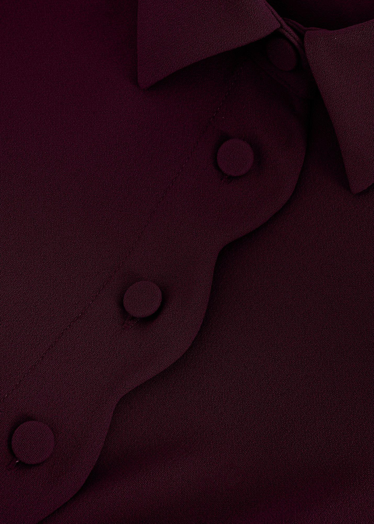 ${product-id}-Petite Candice Scallop Dress-Burgundy-${view-type}
