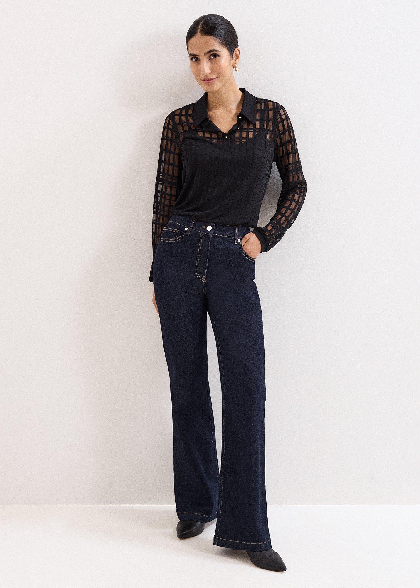 ${product-id}-Kennedy Check Burnout Top-Black-${view-type}