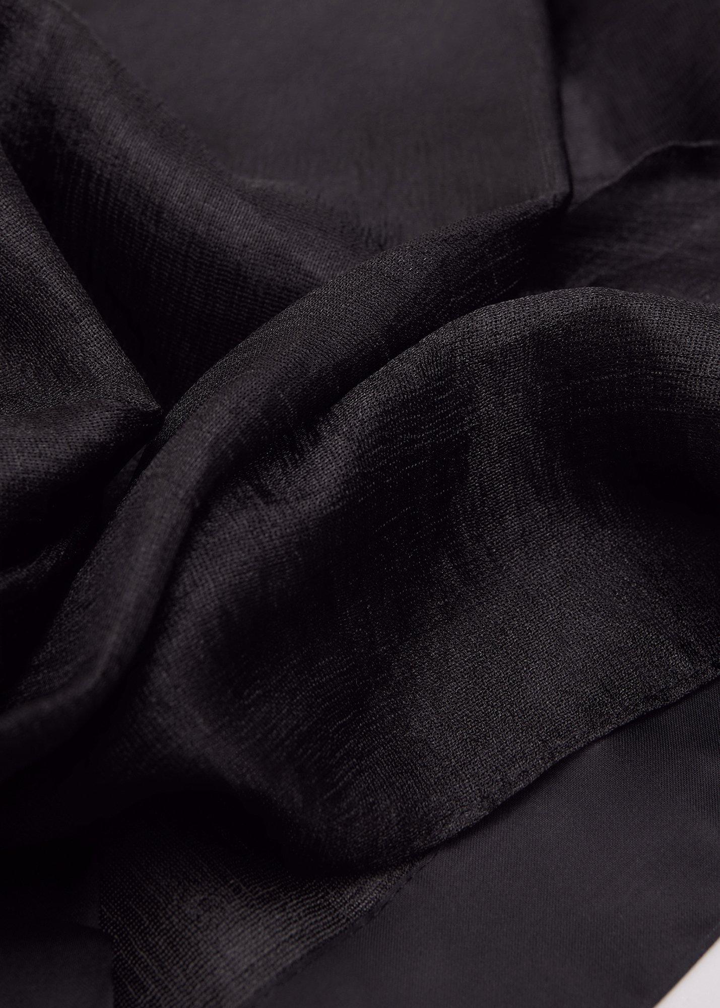 Satin Trim Scarf