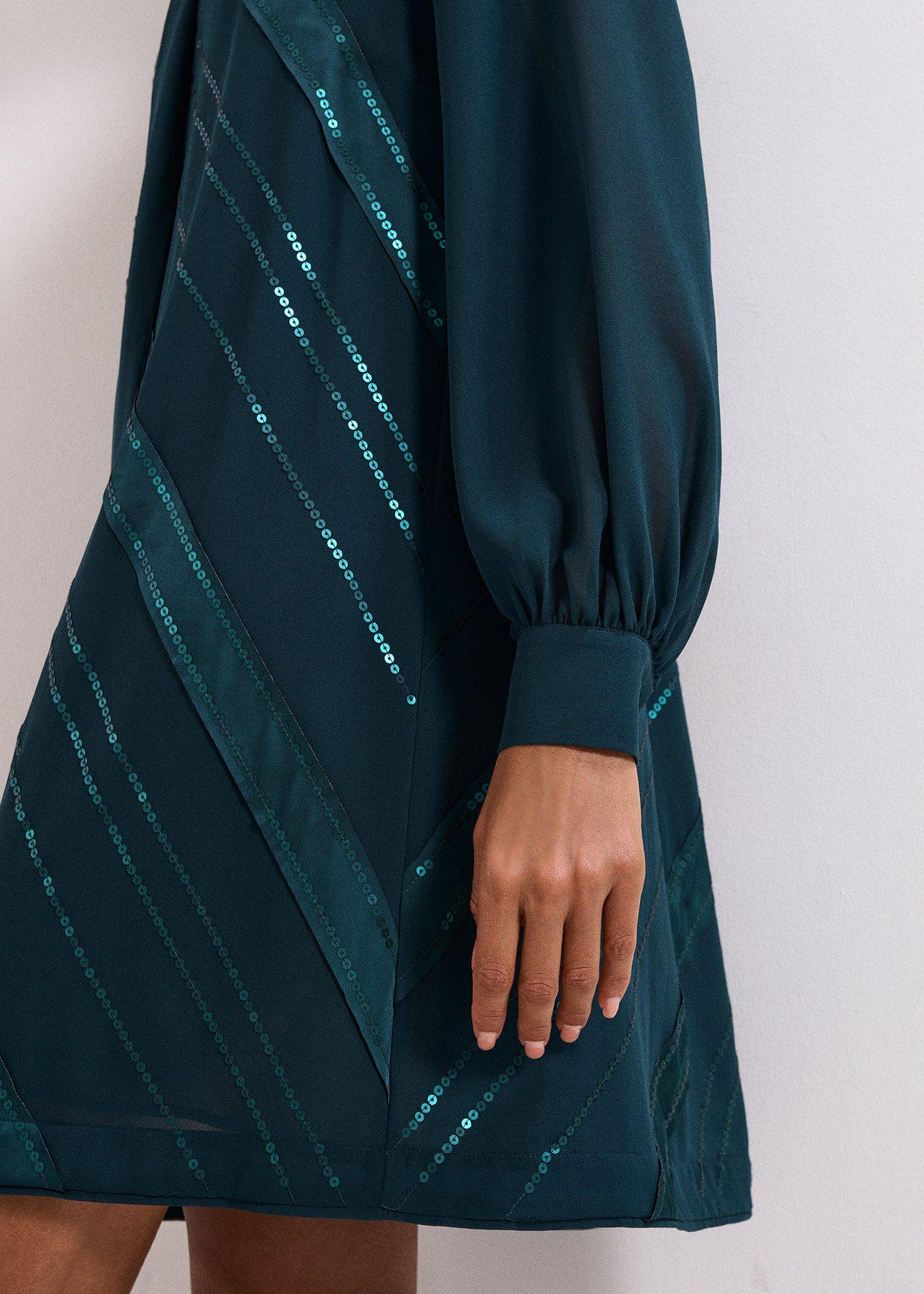 ${product-id}-Sonali Satin Stripe Vinne Dress-Teal-${view-type}