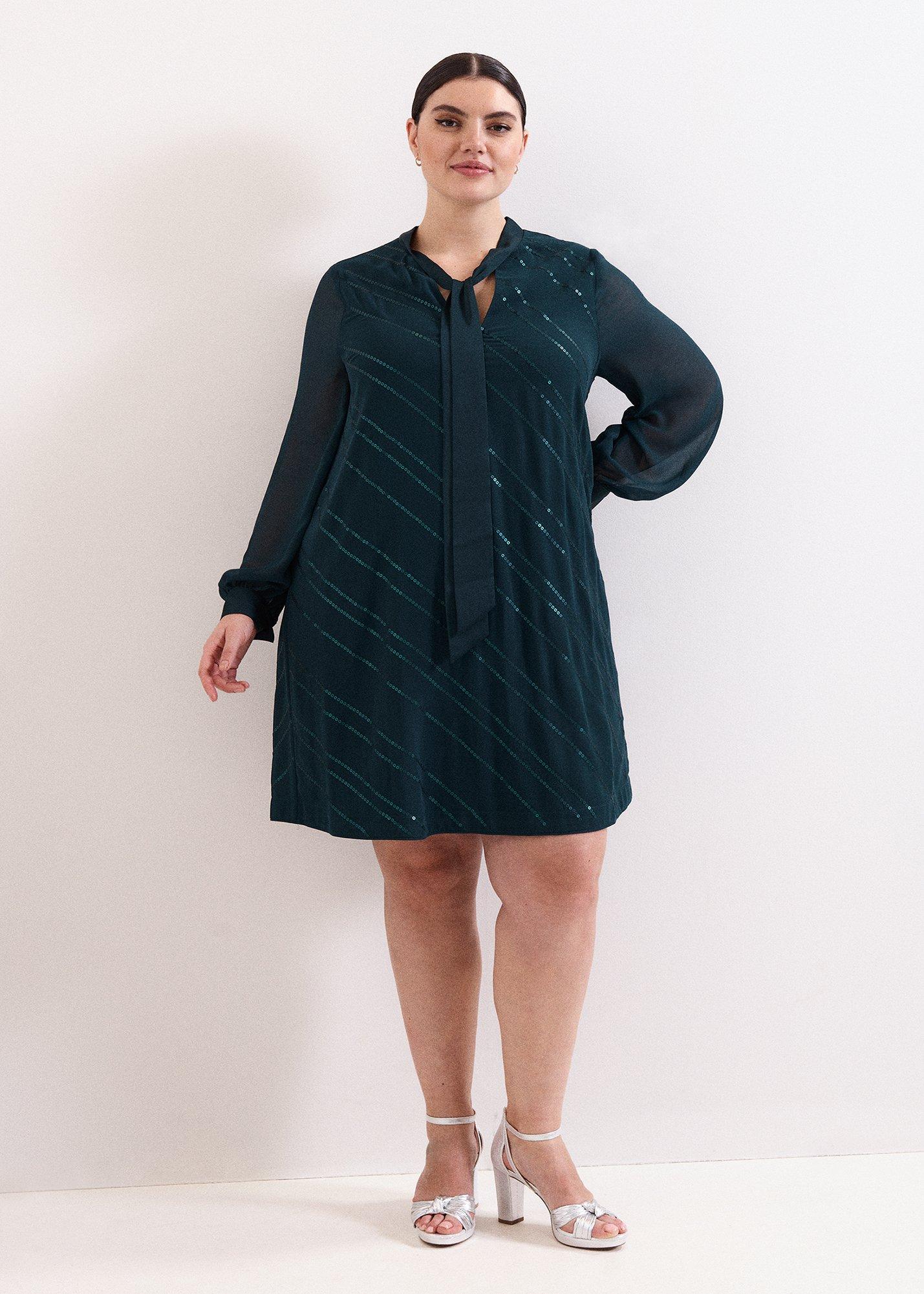 ${product-id}-Sonali Satin Stripe Vinne Dress-Teal-${view-type}