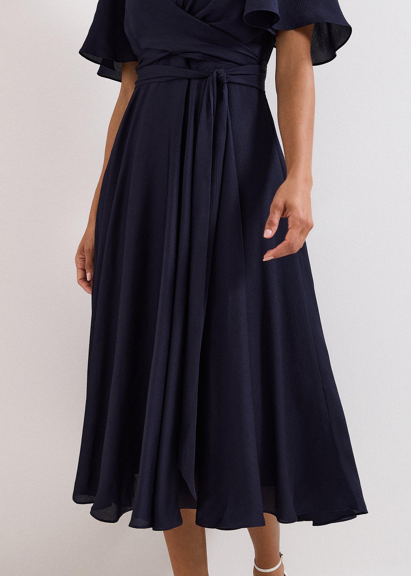 ${product-id}-Abbie Textured Wrap Dress-Navy-${view-type}