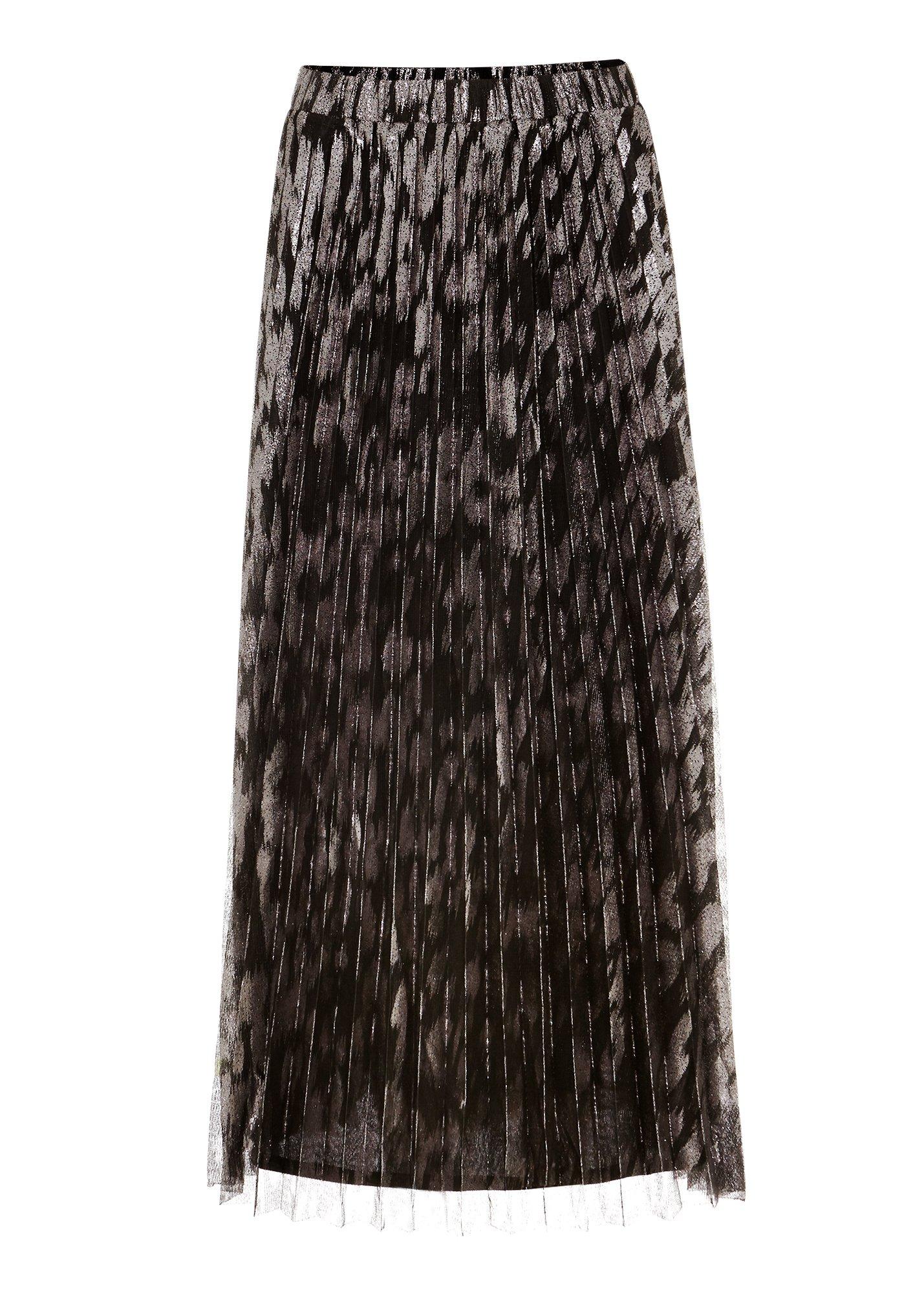 ${product-id}-Edie Gold Print Pleated Midi Skirt-Black-${view-type}