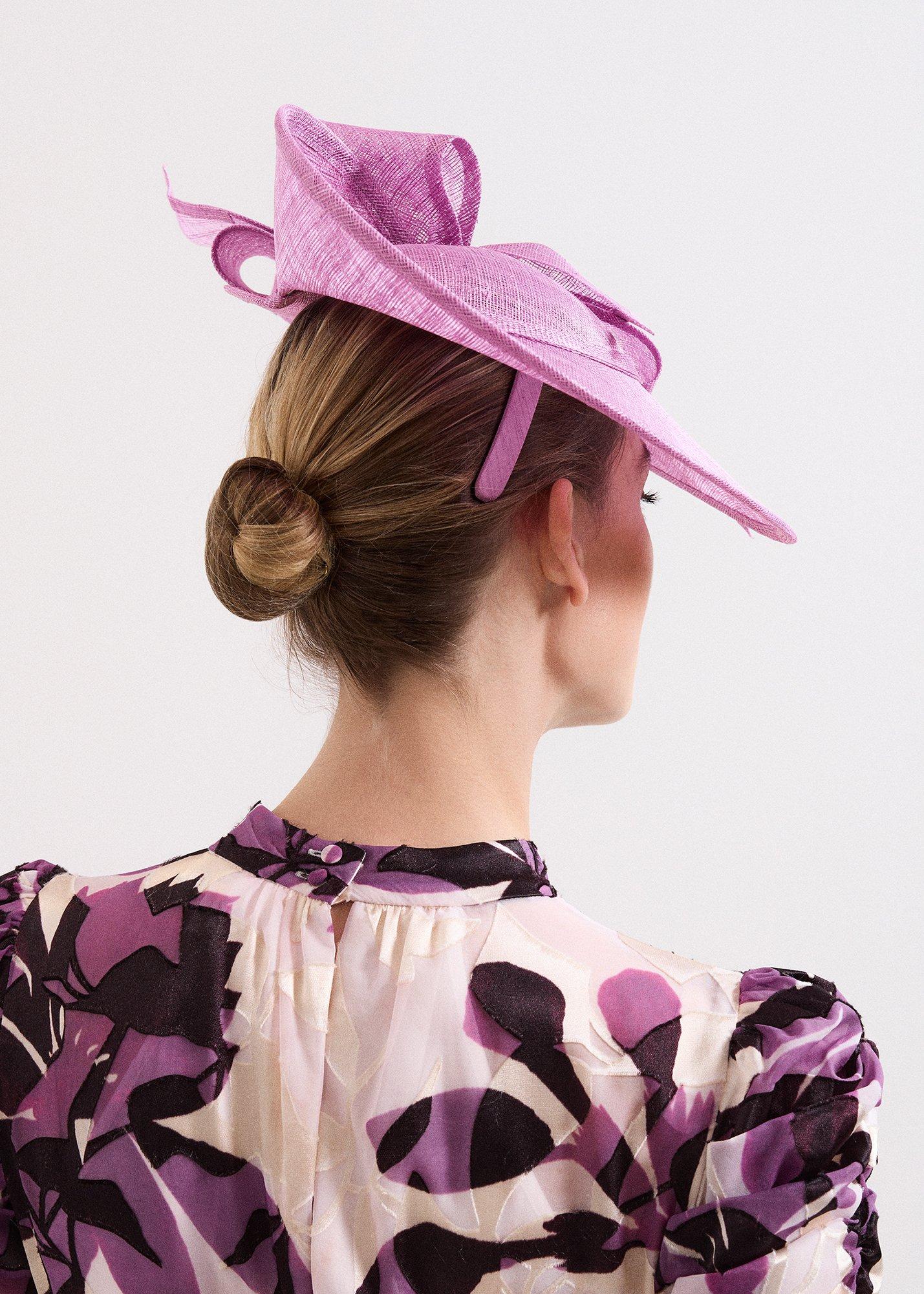 ${product-id}-Double Bow Disc Fascinator-Pink-${view-type}