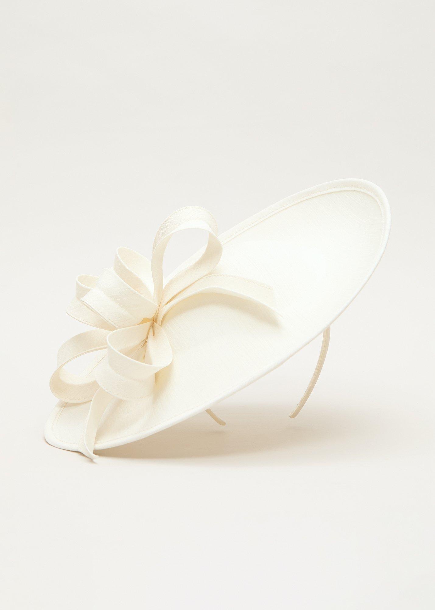 ${product-id}-Twist Shantung Oval Fascinator-Cream-${view-type}