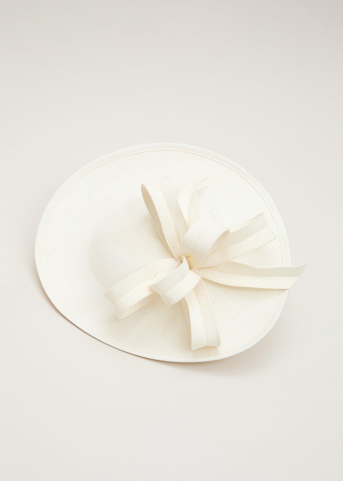 ${product-id}-Twist Shantung Oval Fascinator-Cream-${view-type}