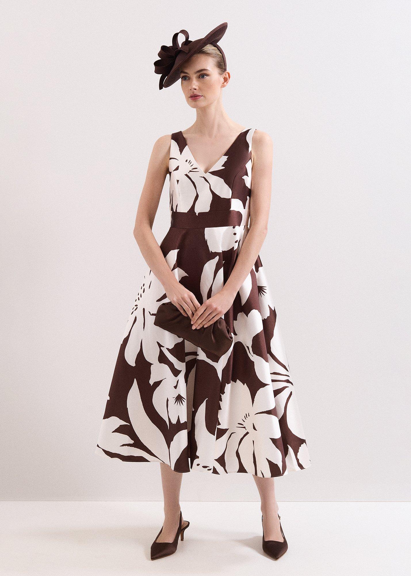 ${product-id}-Twist Shantung Oval Fascinator-Brown-${view-type}