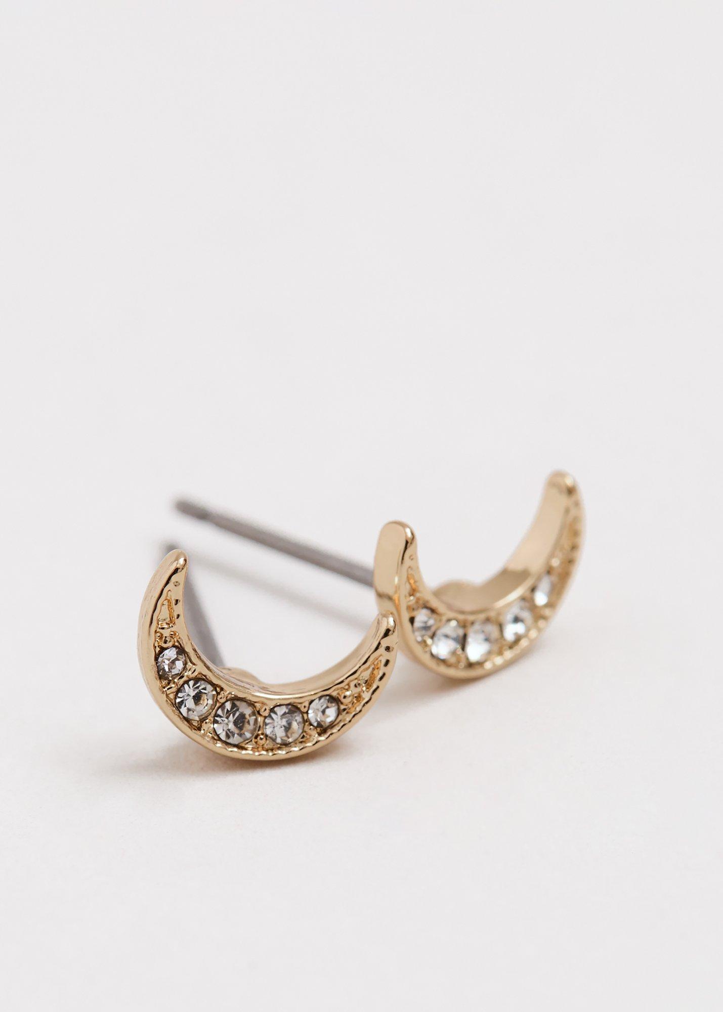 Moon Stud Earrings