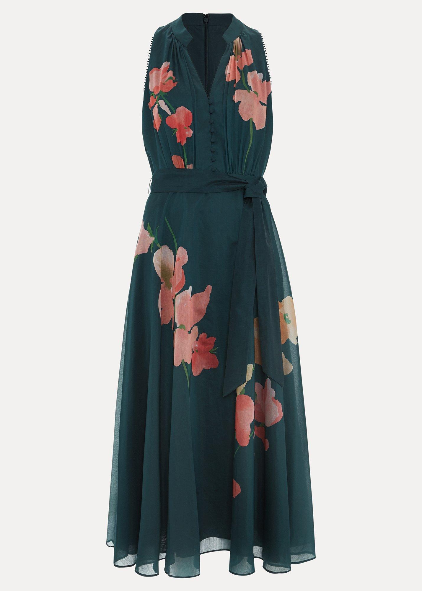 ${product-id}-Lucinda Button Floral Dress-Teal-${view-type}
