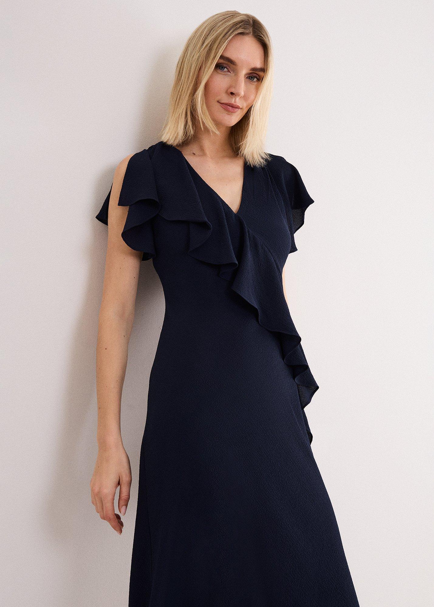 ${product-id}-Cosette Textured Midi Dress-Navy-${view-type}