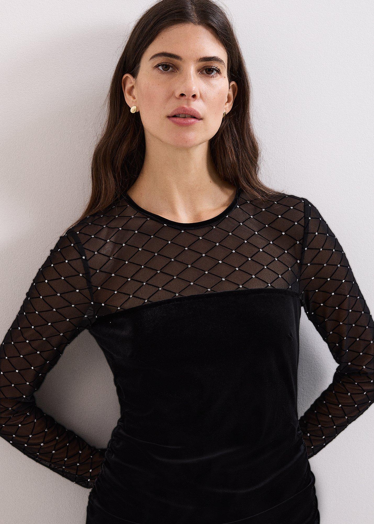 ${product-id}-Amberose Velvet Mini Dress-Black-${view-type}