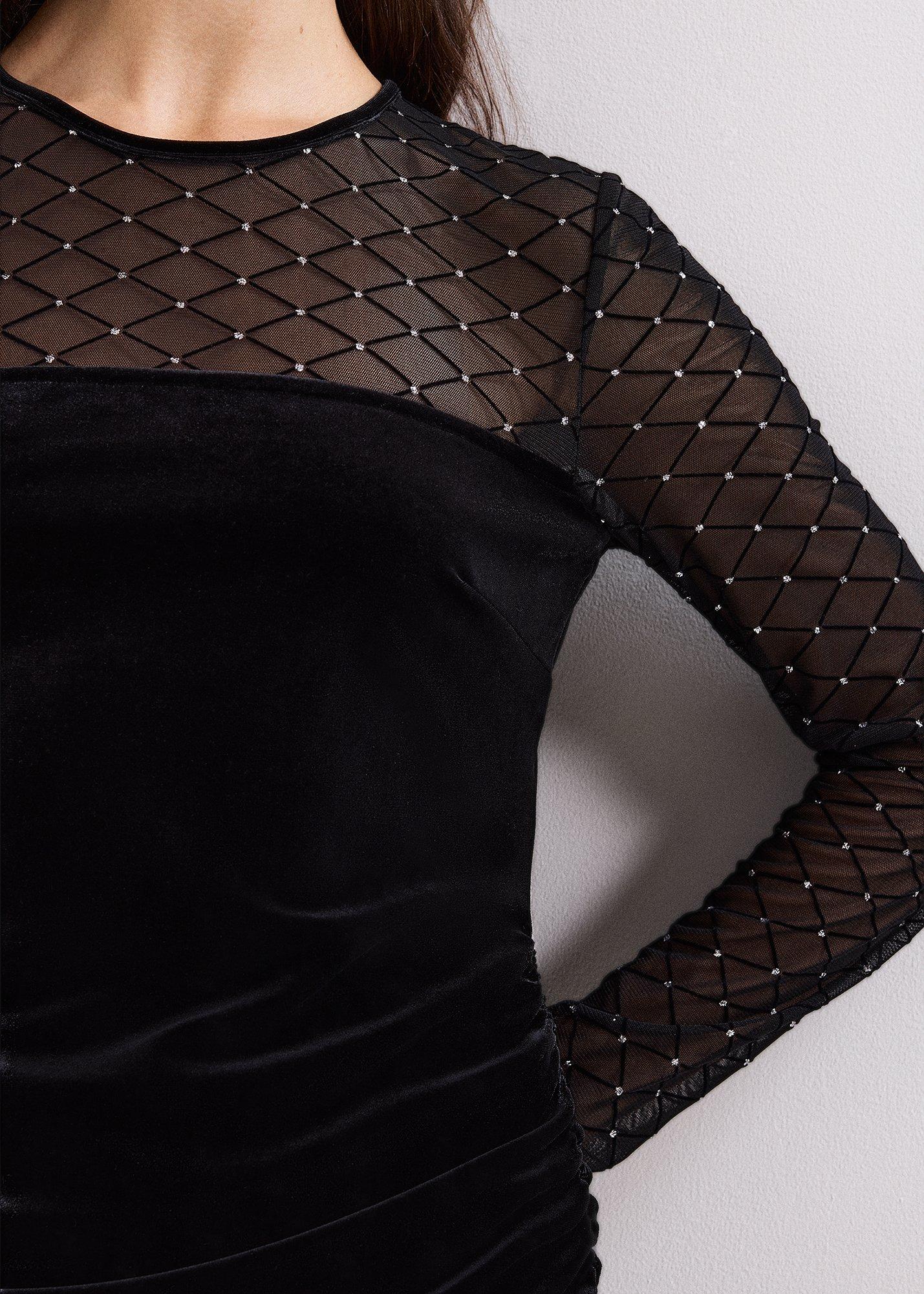 ${product-id}-Amberose Velvet Mini Dress-Black-${view-type}