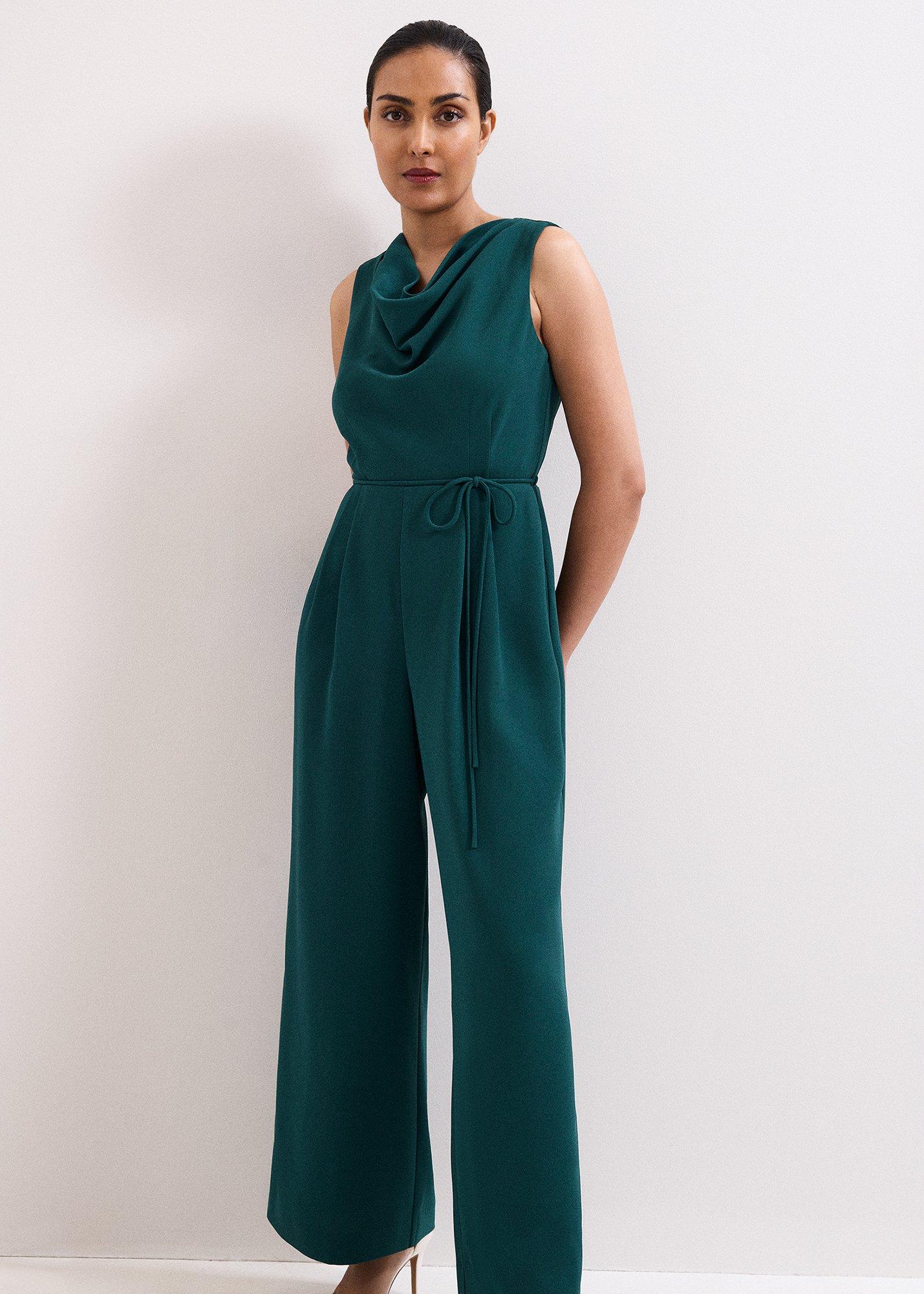 ${product-id}-Petite Monique Cowl Neck Jumpsuit-Teal-${view-type}