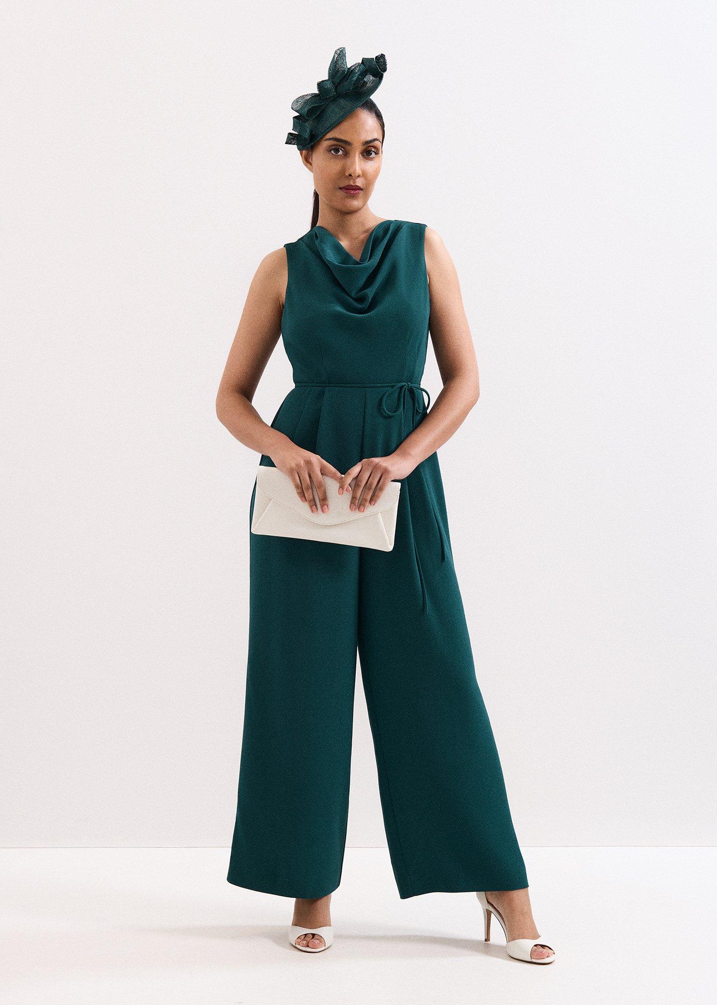 Petite Monique Cowl Neck Jumpsuit 