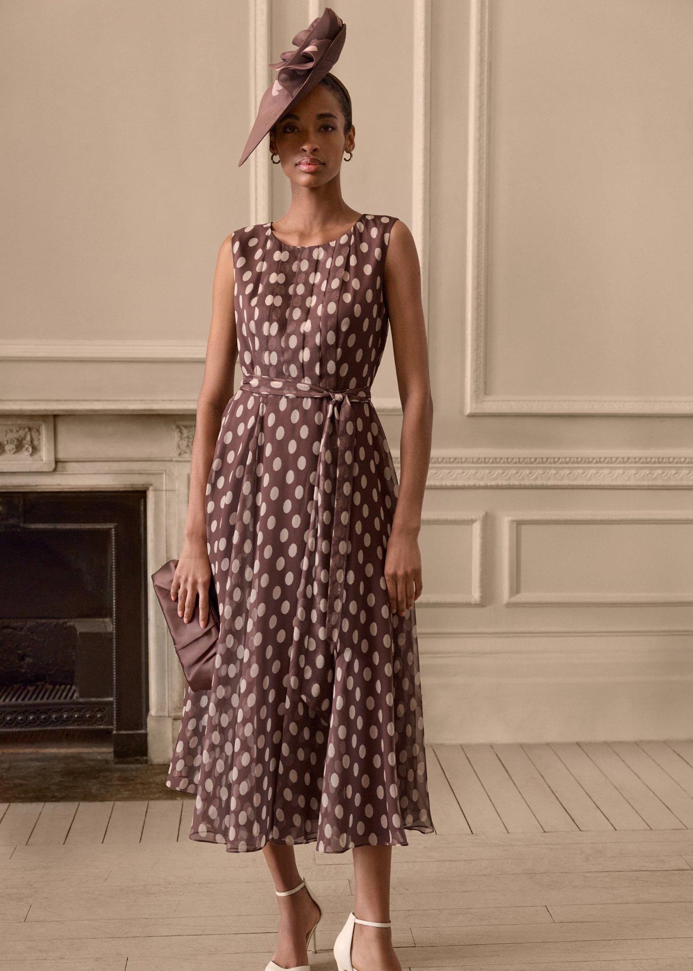 Lucinda Spot Midi Dress