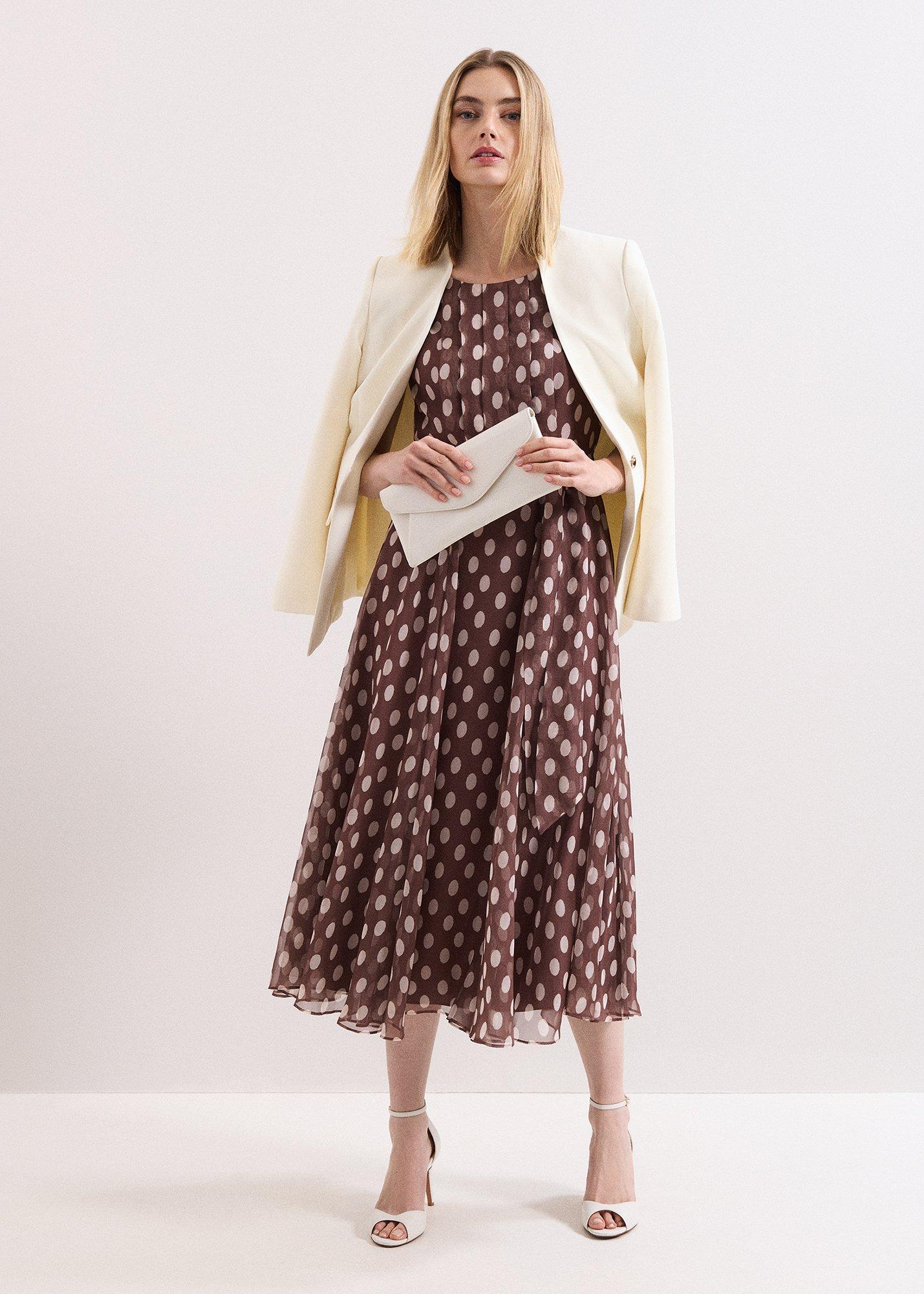 Lucinda Spot Midi Dress