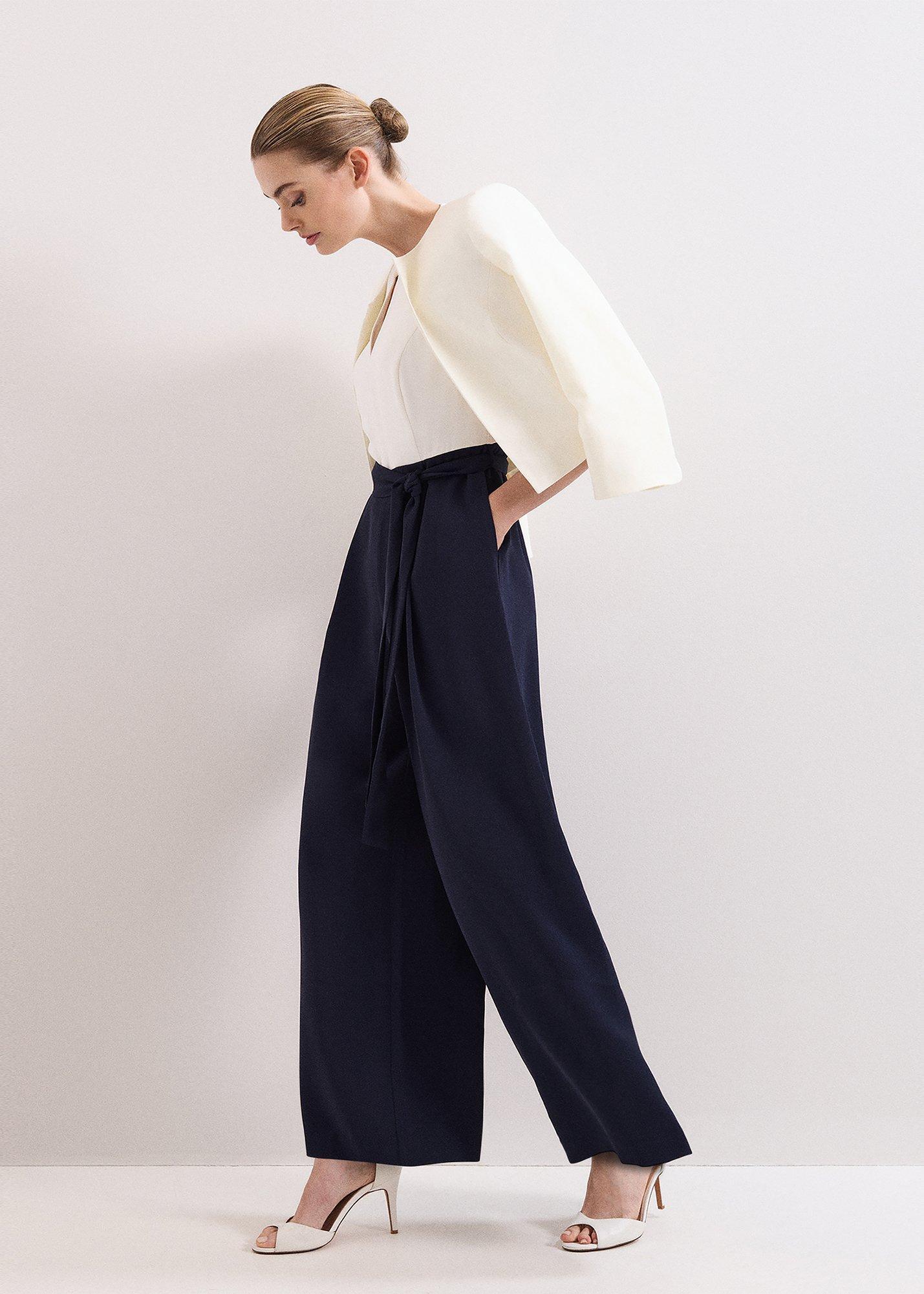 ${product-id}-Petite Brylee Wide Leg Jumpsuit-Navy/Ivory-${view-type}