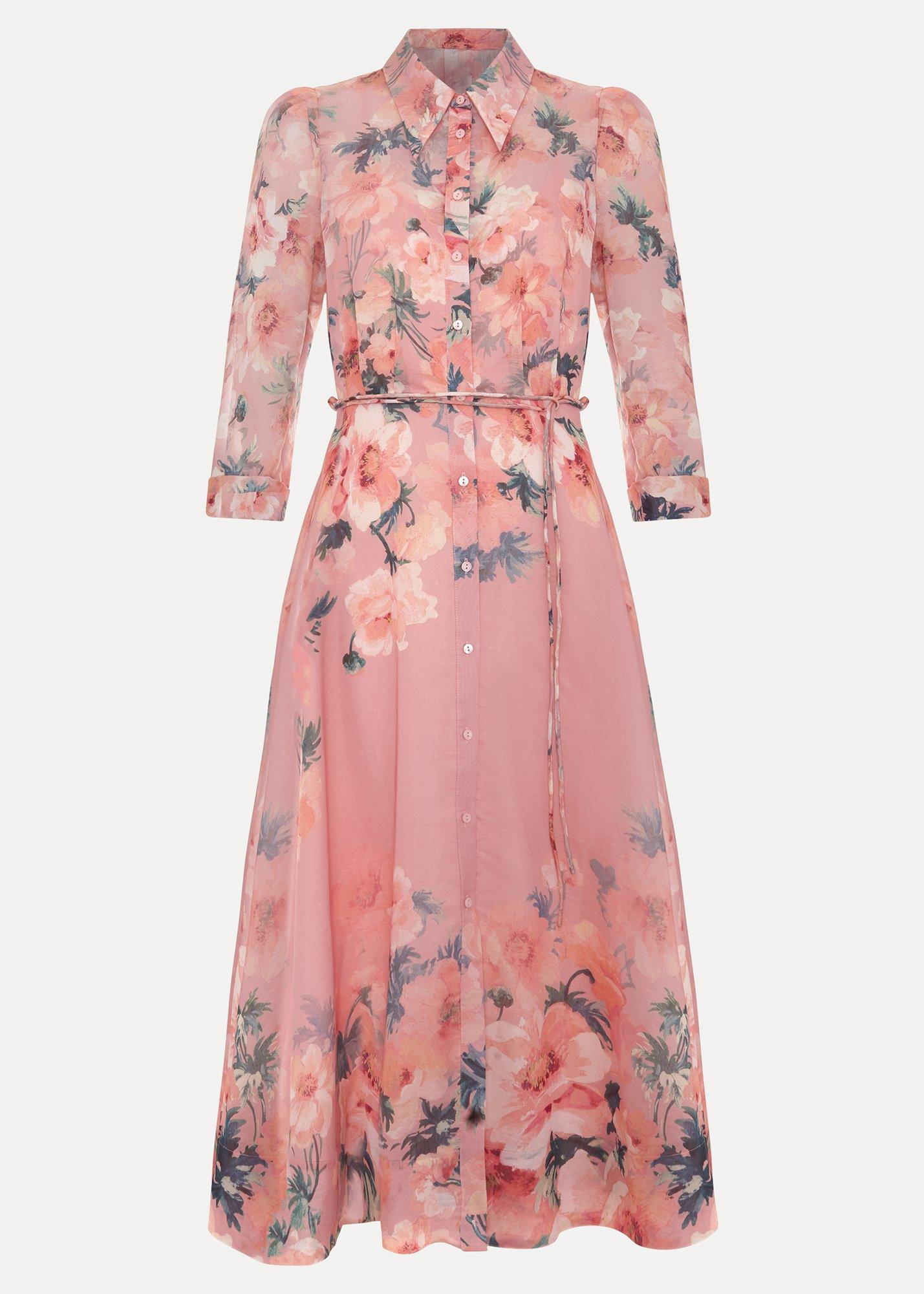 ${product-id}-Anabella Floral Shirt Midi Dress-Pale Pink-${view-type}