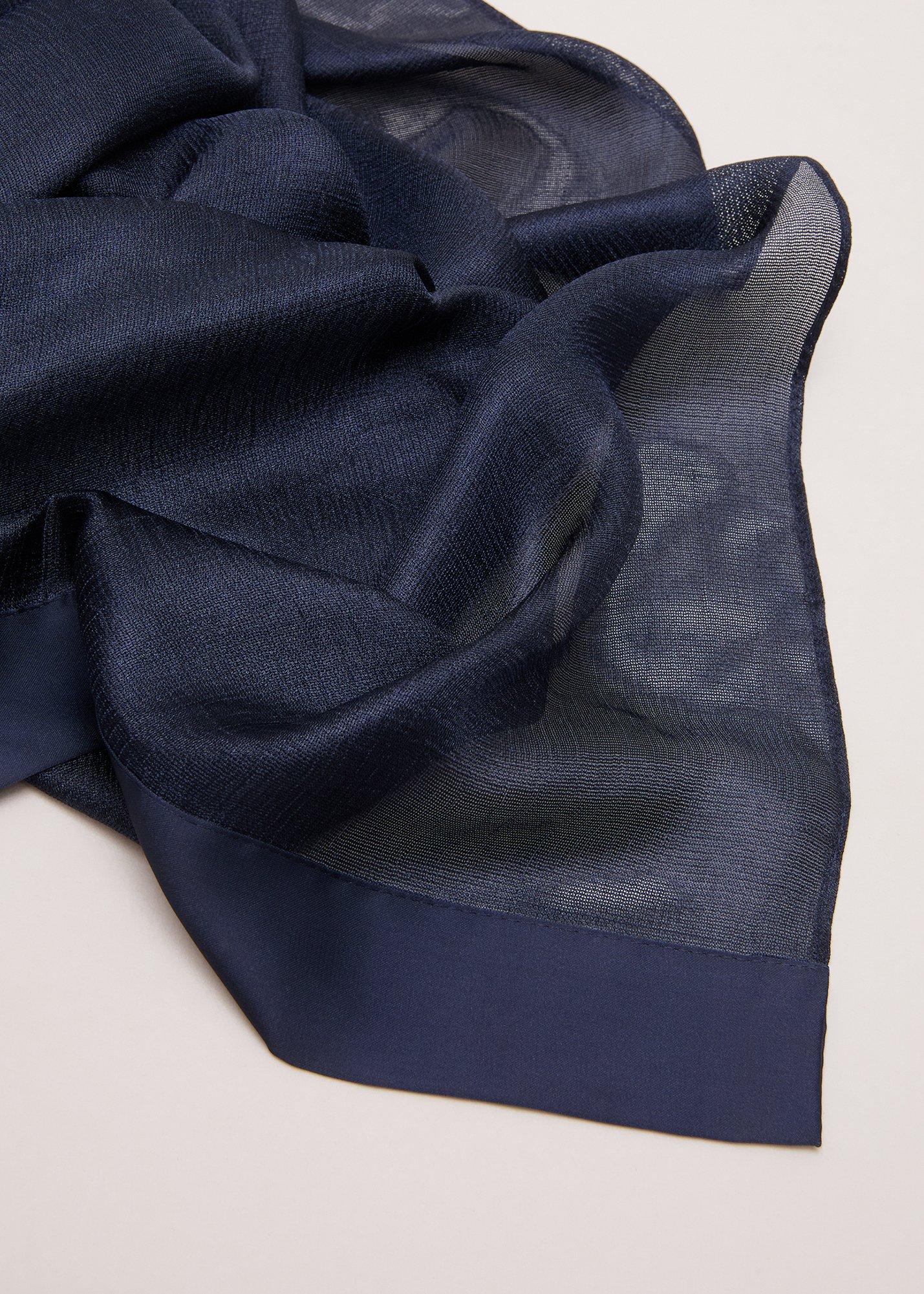 Satin Trim Scarf