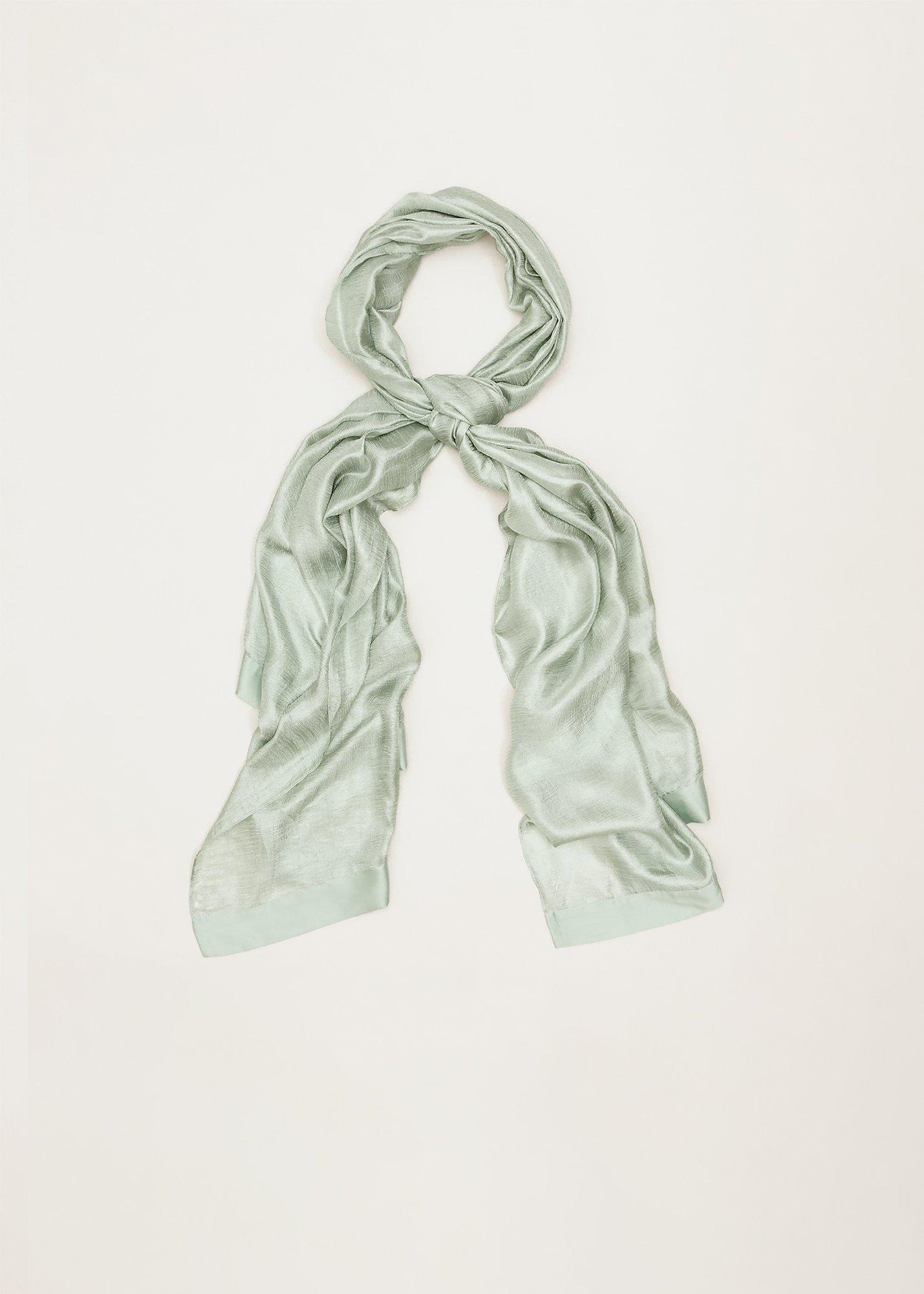 ${product-id}-Satin Trim Scarf-Pale Green-${view-type}