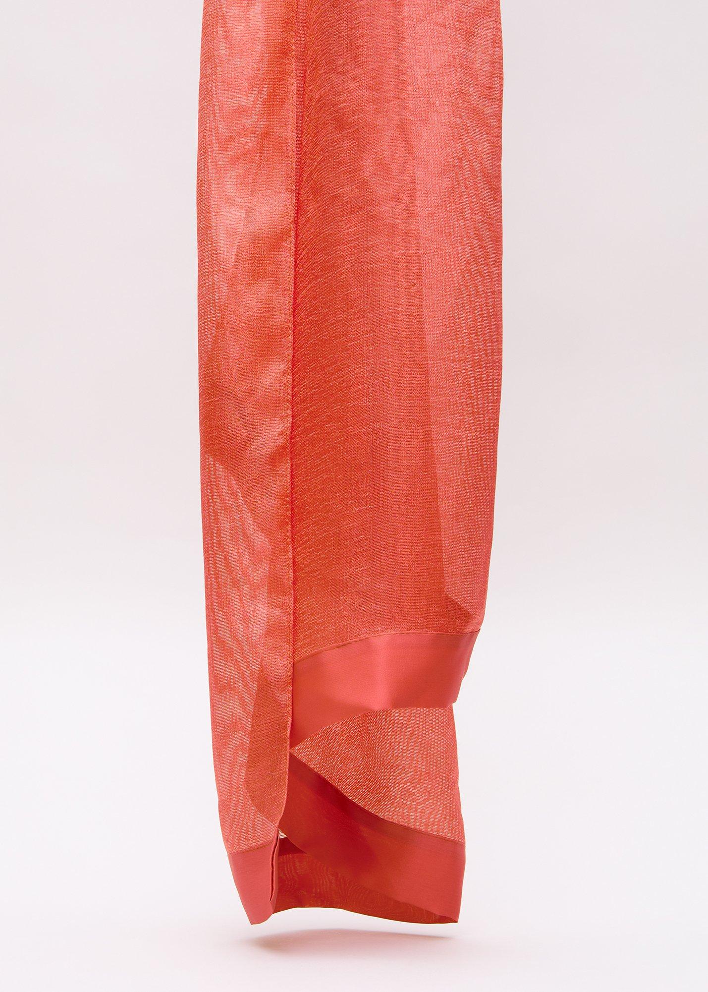 Satin Trim Scarf