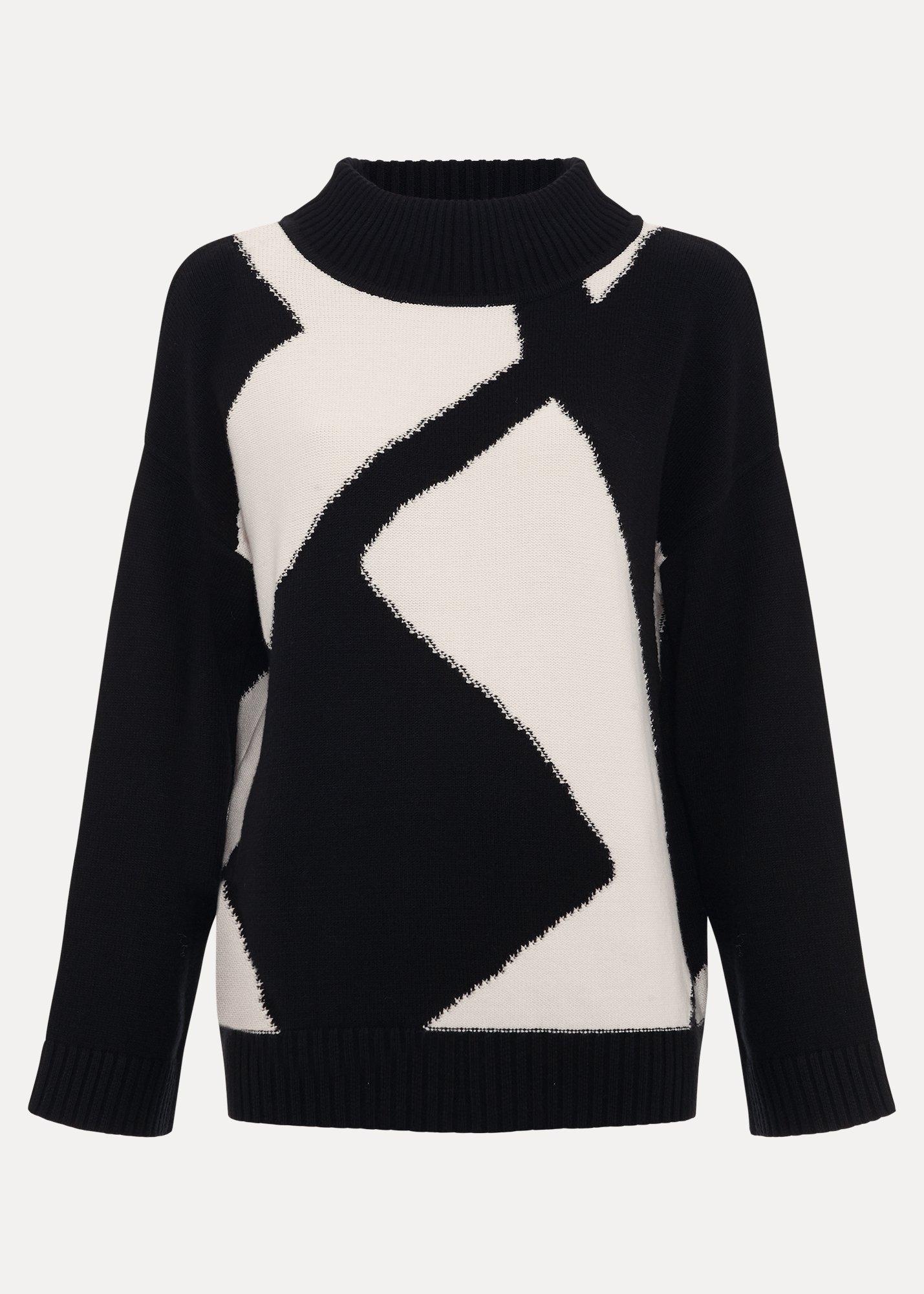 ${product-id}-Larna Geo Monochrome Jumper-Black/Ivory-${view-type}