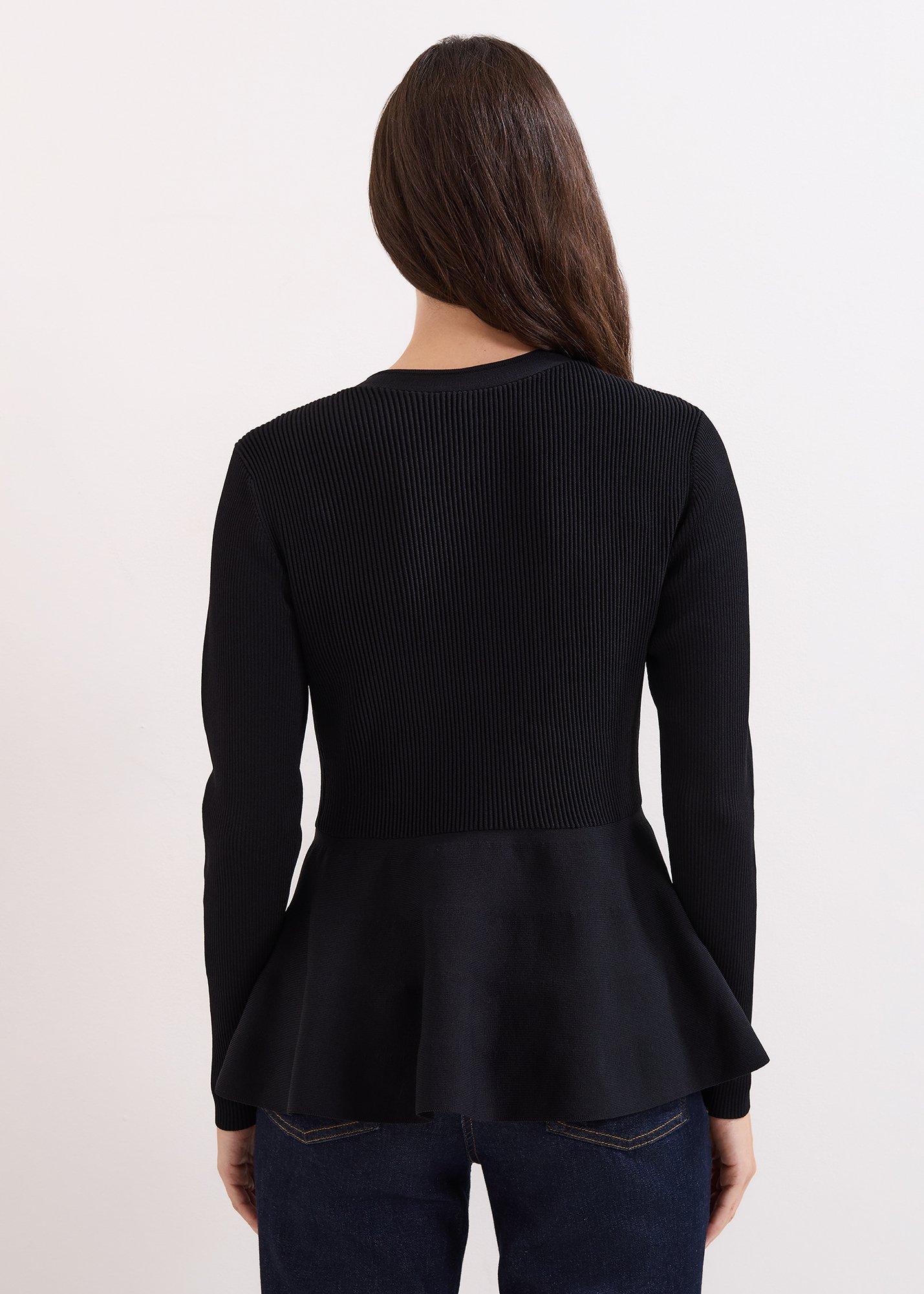 Roma Peplum Cardigan