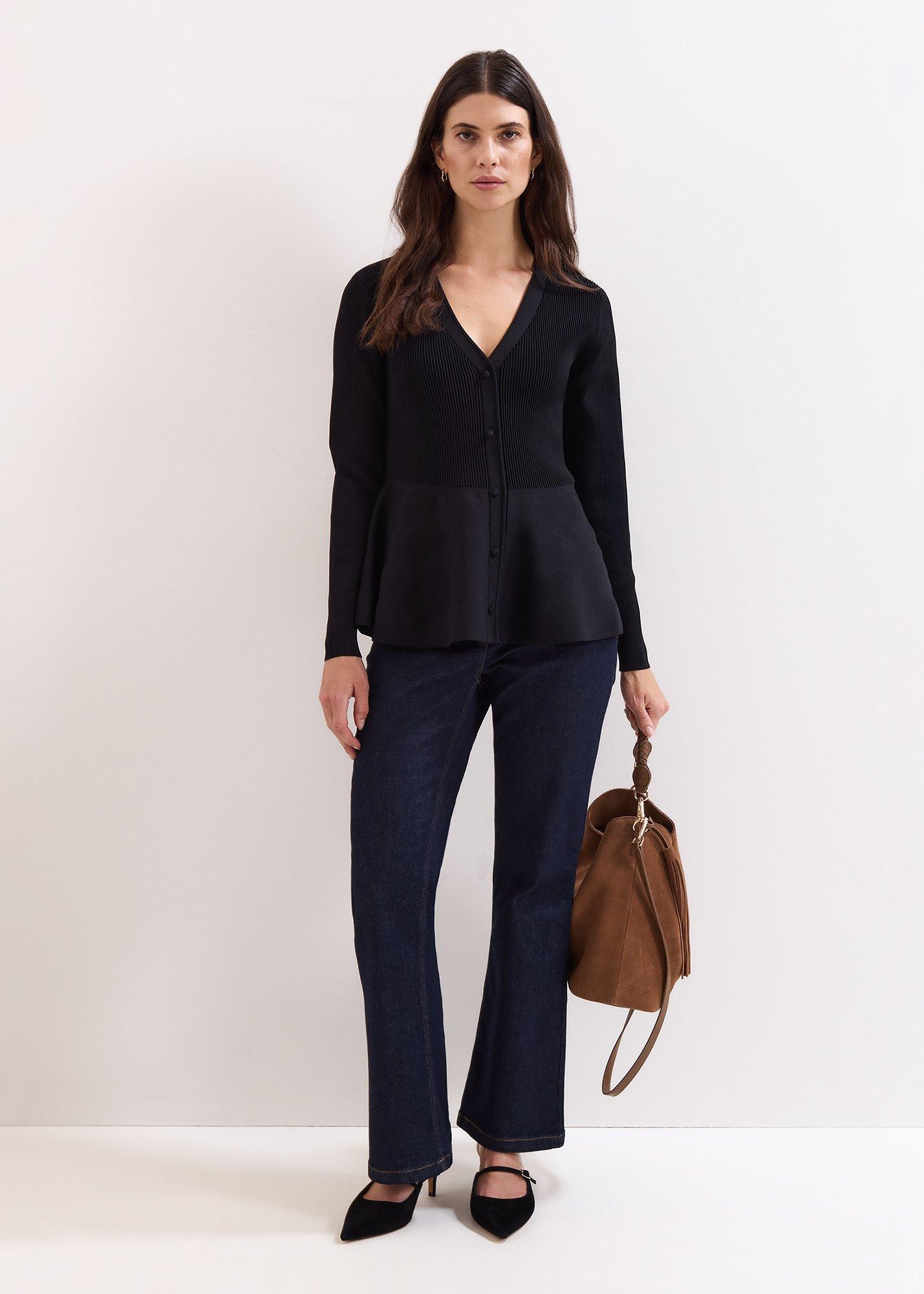 ${product-id}-Roma Peplum Cardigan-Black-${view-type}