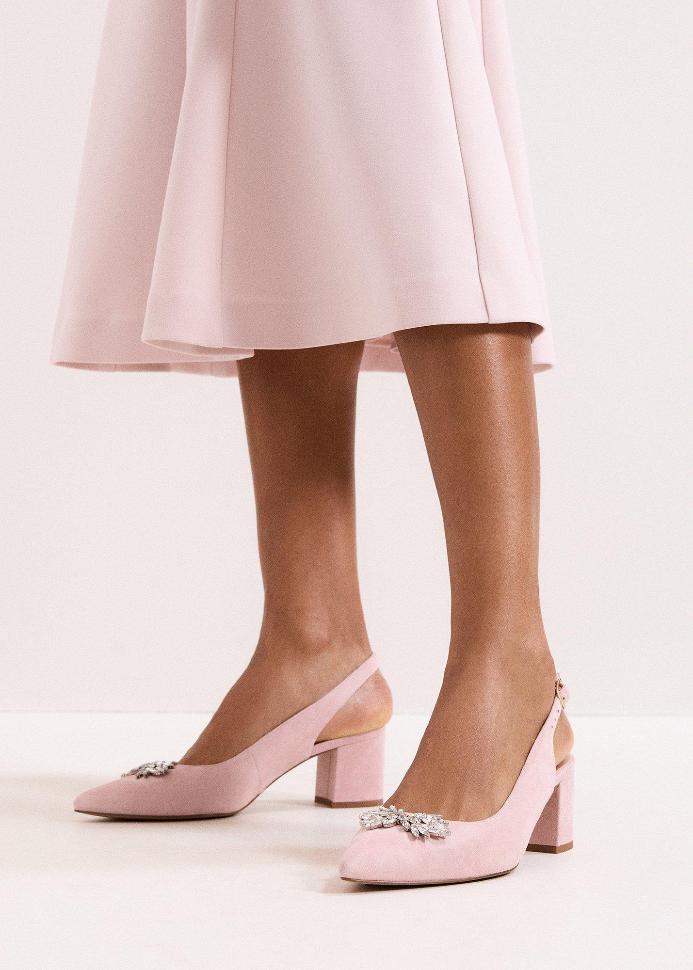 ${product-id}-Sparkle Slingback Block Heel Shoes-Pale Pink-${view-type}