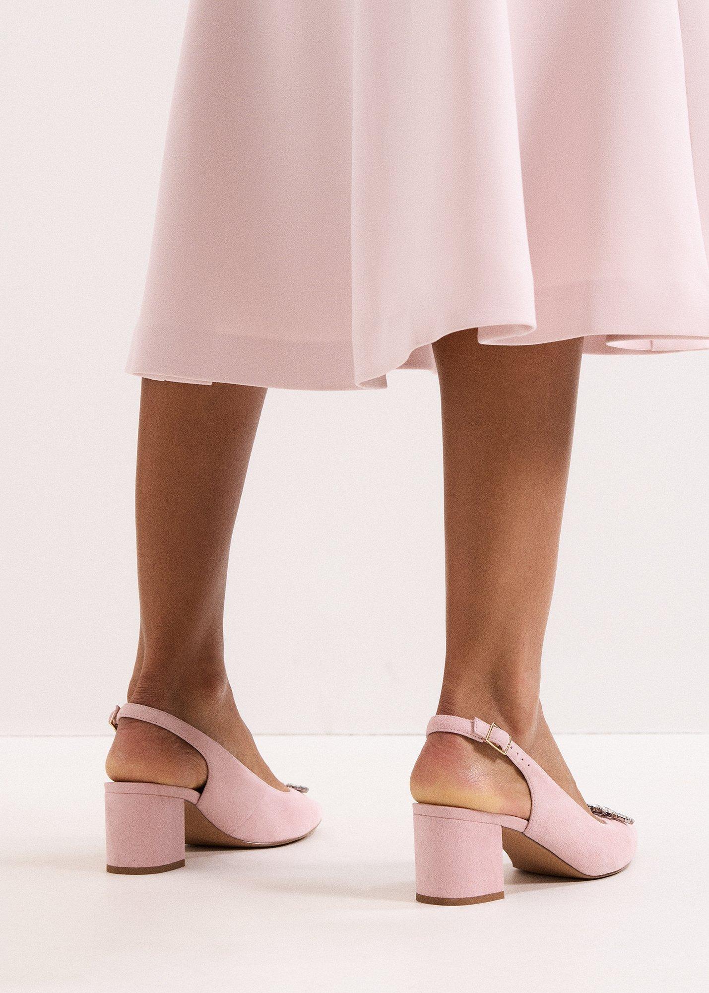 ${product-id}-Sparkle Slingback Block Heel Shoes-Pale Pink-${view-type}