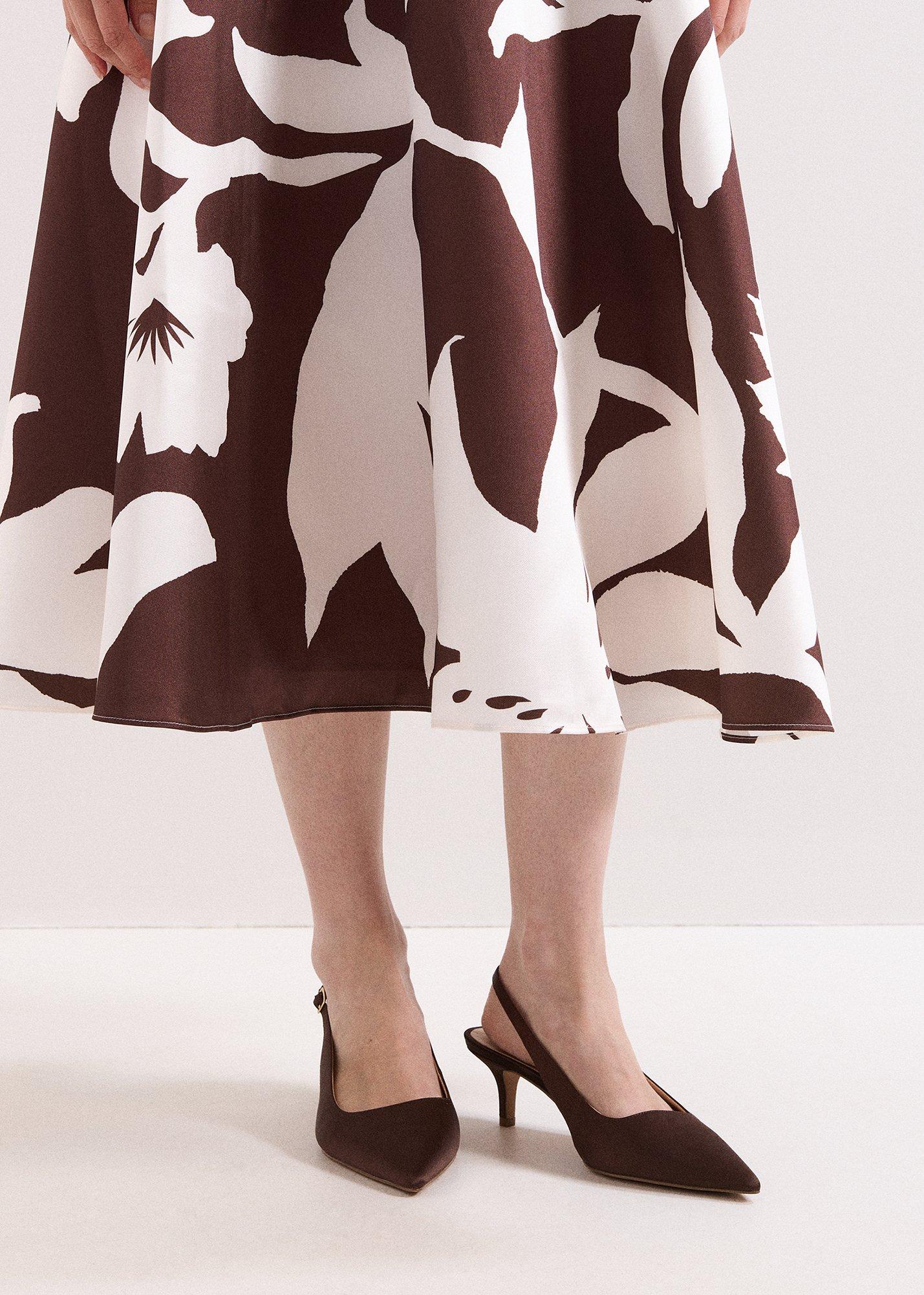 ${product-id}-Satin Slingback Heeled Shoes-Brown-${view-type}