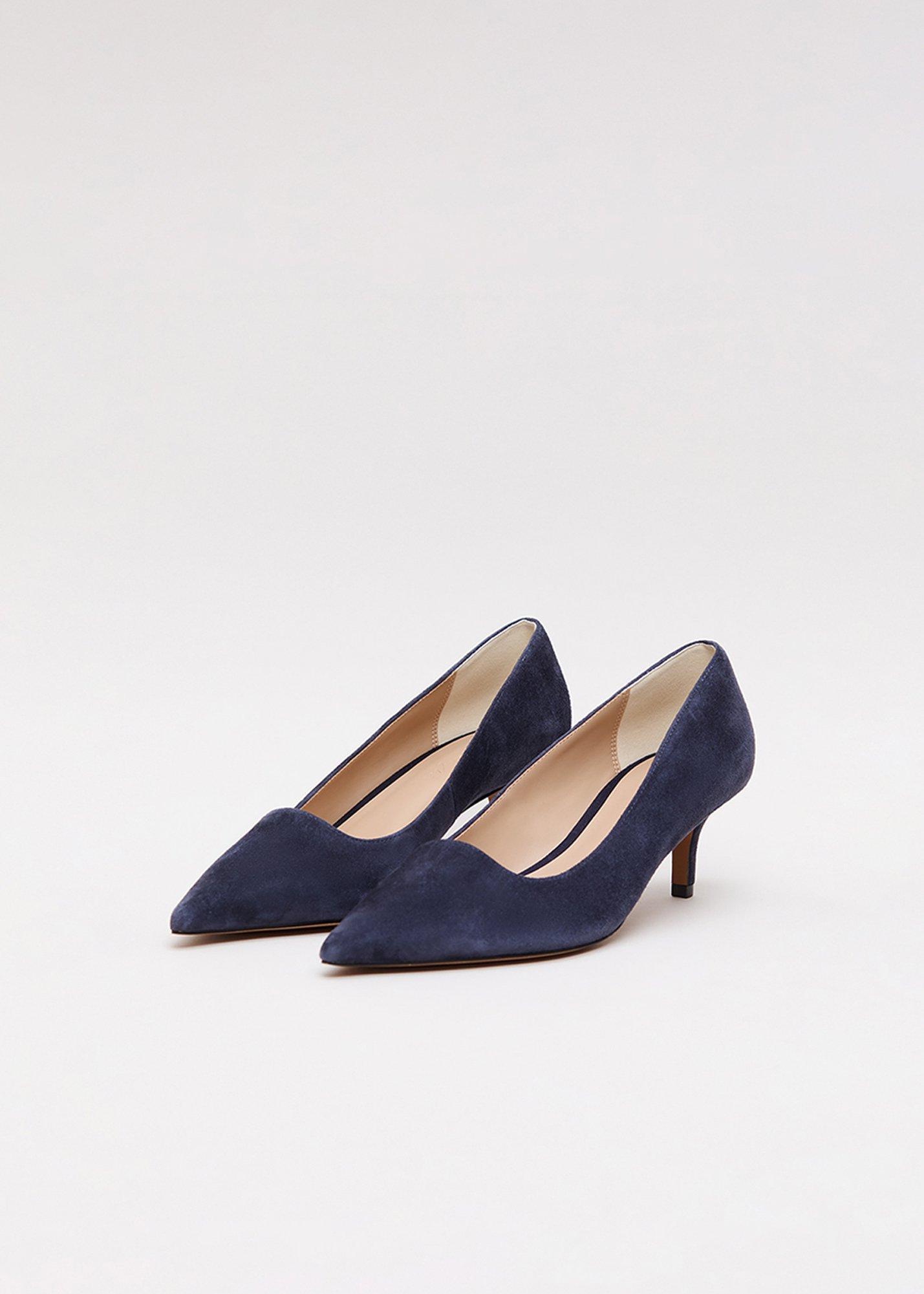 Suede Court Shoes